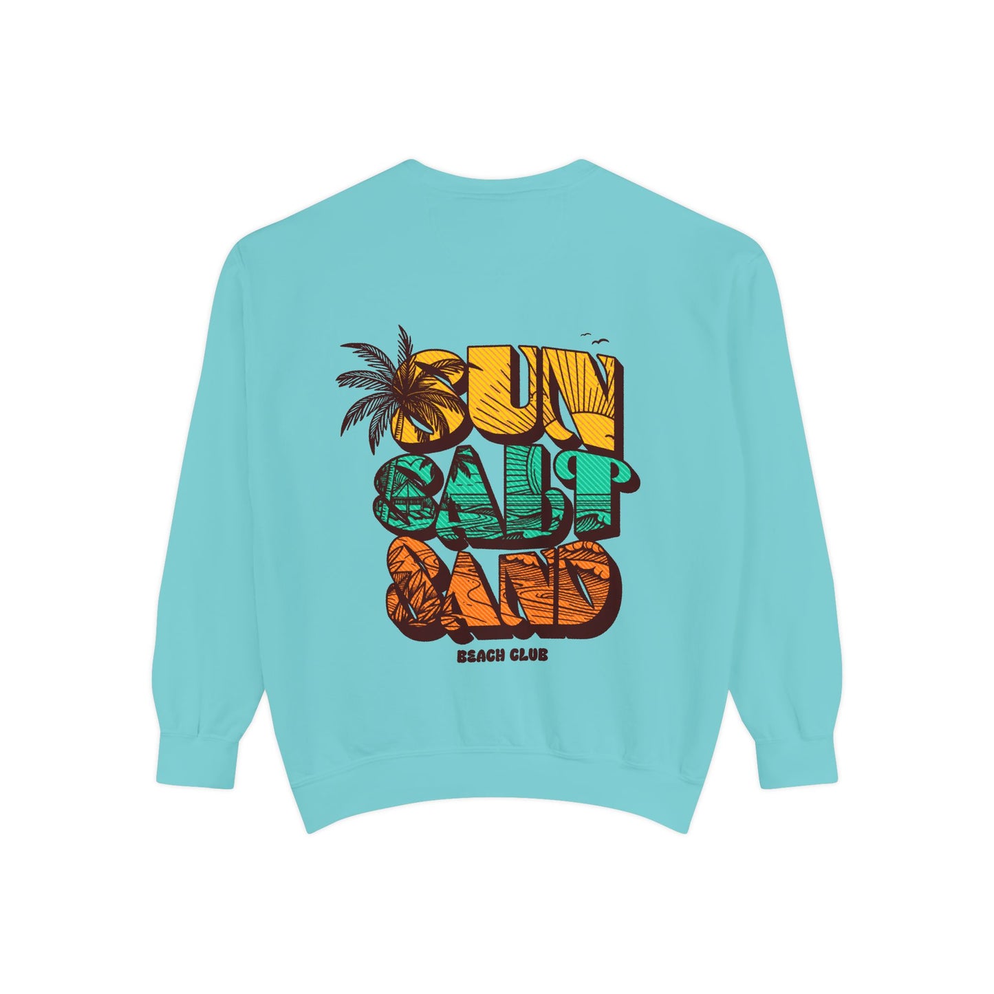 Beach Vibes Sweatshirt | Sun Salt Sand | Unisex Hoodie for Summer, Vacation, Gift, Beach Lovers, Casual Wear