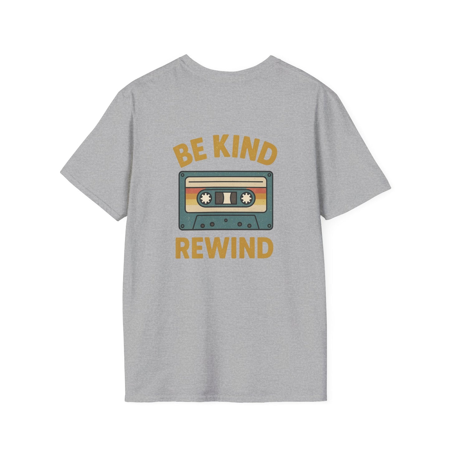 Retro Cassette Tape T-Shirt - Be Kind Rewind, Vintage Tee, Music Lover Gift, Casual Wear, Nostalgic Fashion