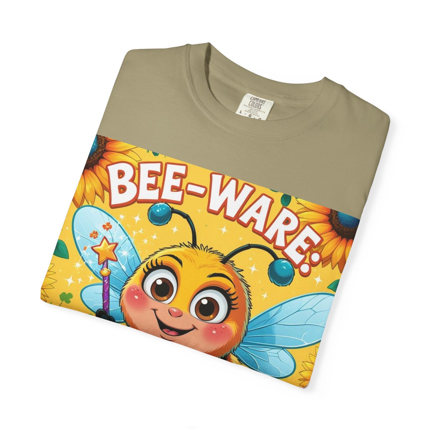 Bee-Ware Fun T-Shirt, Cute Bee T-Shirt, Unisex Graphic Tee, Gift for Bee Lovers, Funny Insect Apparel, Summer Fashion Tee