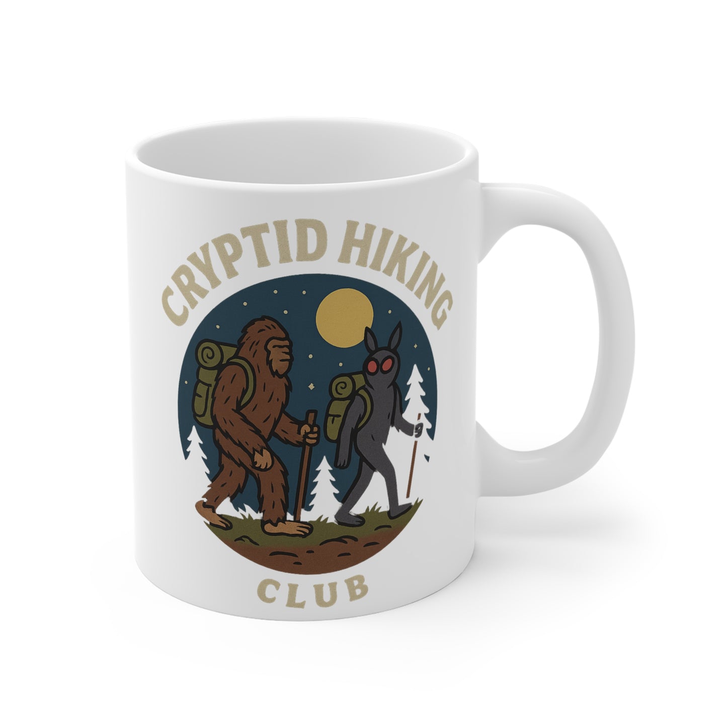 Cryptid Hiking Club Mug