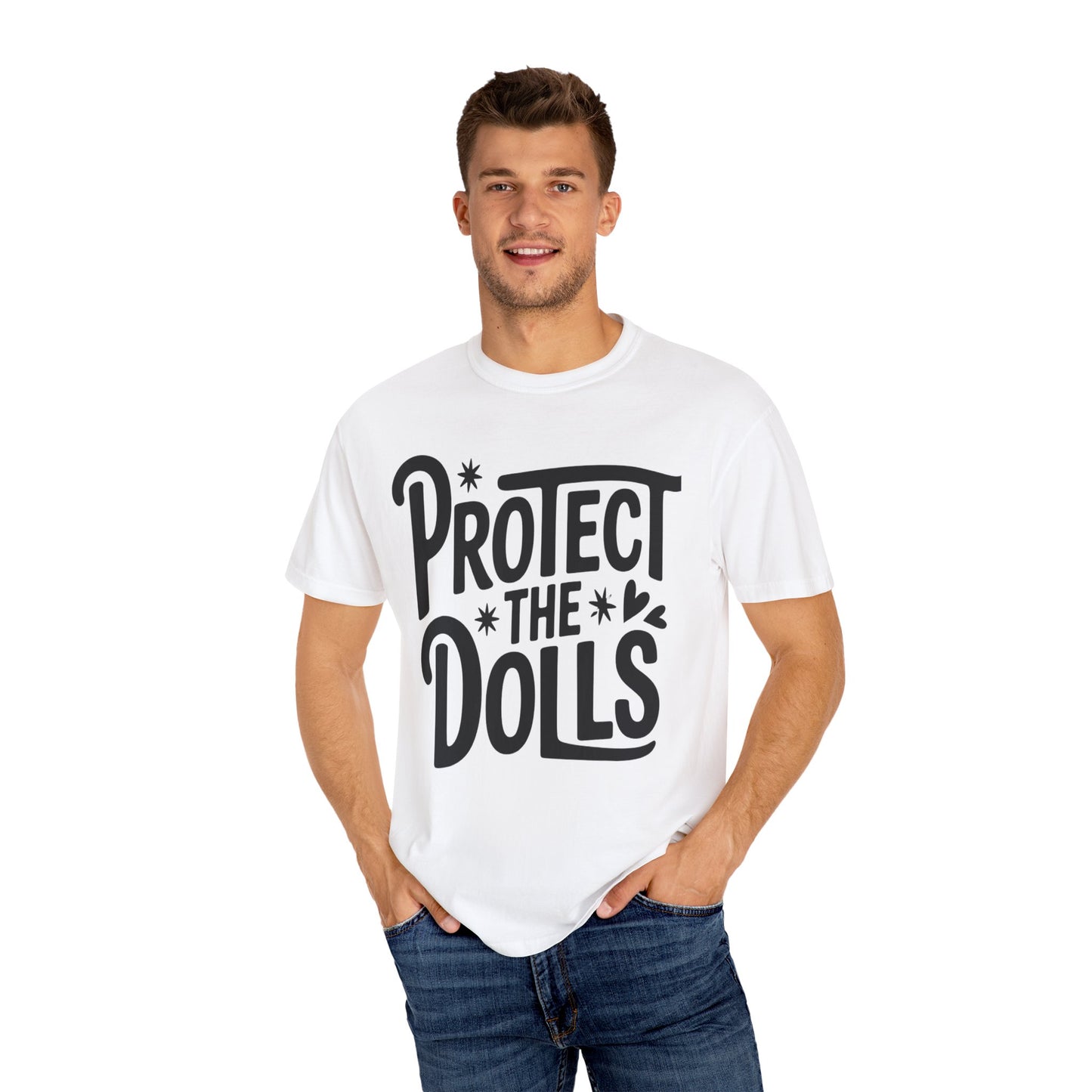 Protect the Dolls Unisex T-Shirt, Gift for Doll Lovers, Statement Tee, Casual Wear, Vintage Style Shirt