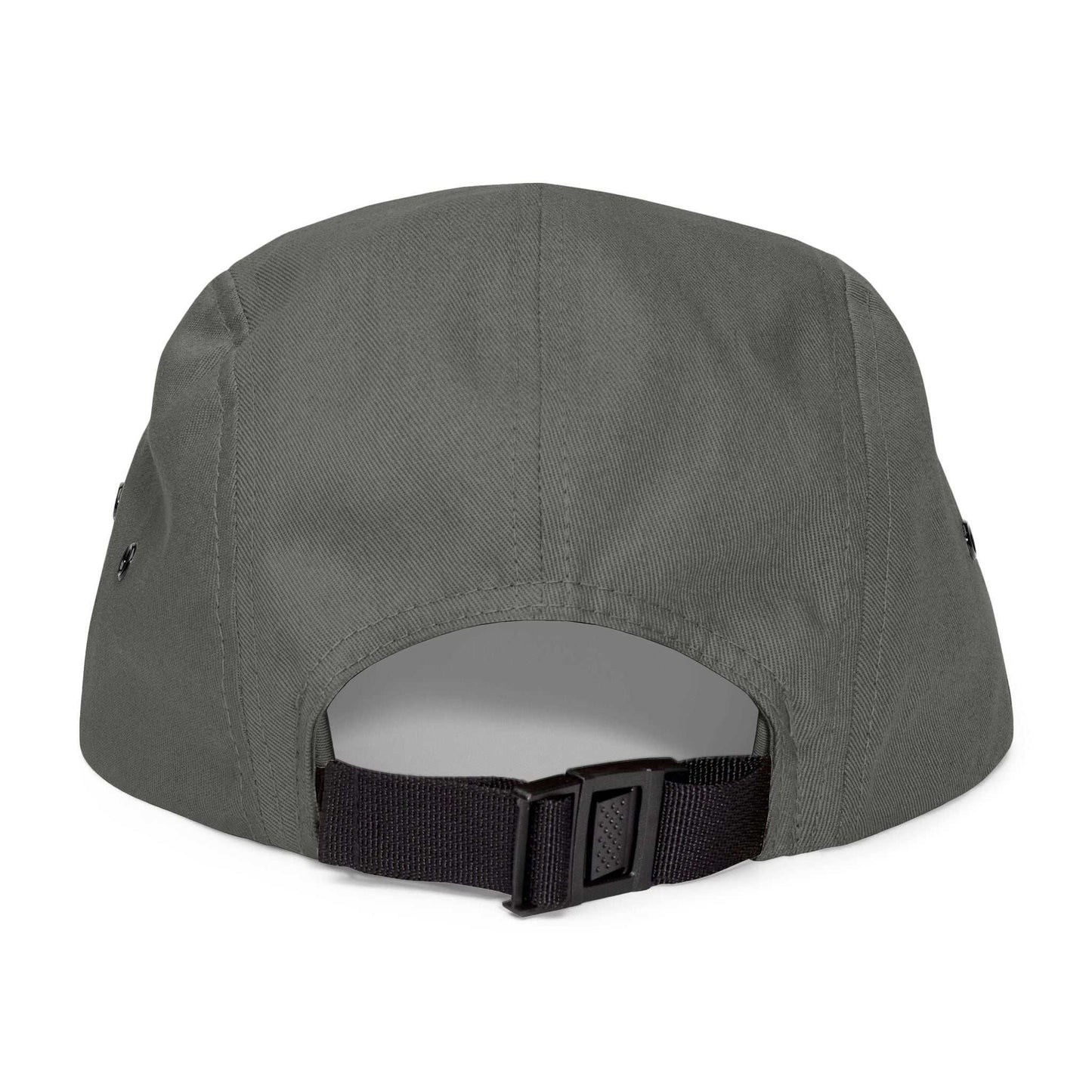 Dog Lovers 5 Panel Cap with embroidered text, adjustable strap, and metal eyelets.