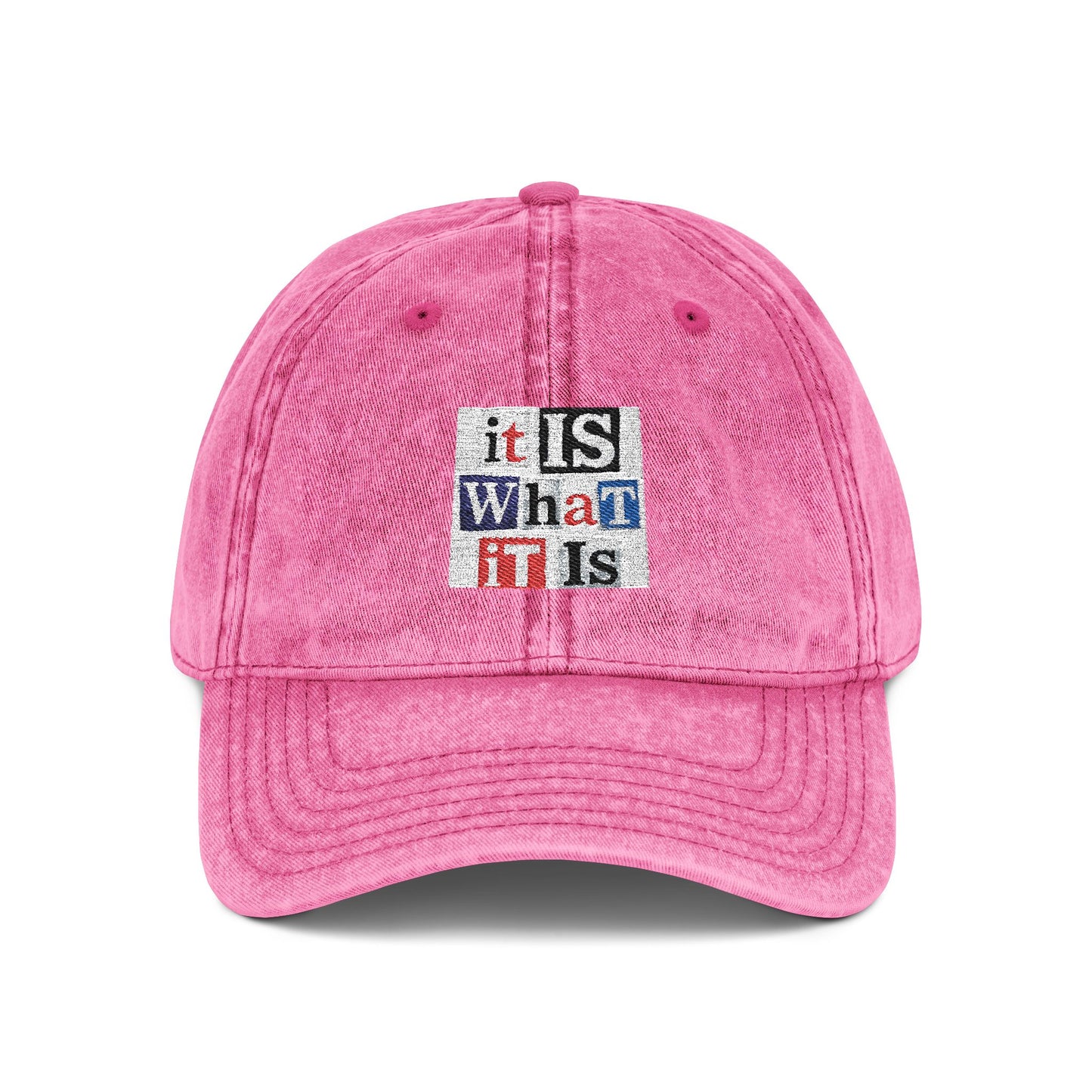 Vintage Embroidered Cap - Casual Style Hat