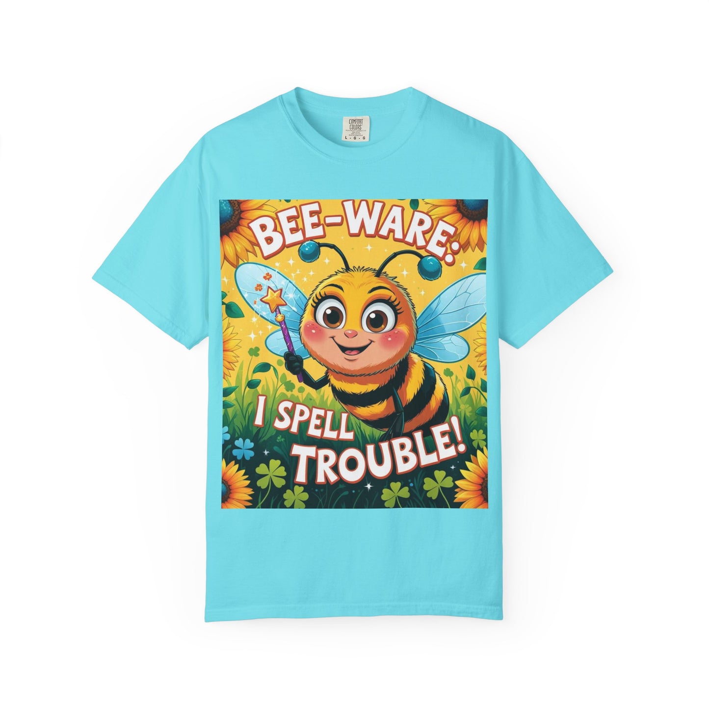 Bee-Ware Fun T-Shirt, Cute Bee T-Shirt, Unisex Graphic Tee, Gift for Bee Lovers, Funny Insect Apparel, Summer Fashion Tee