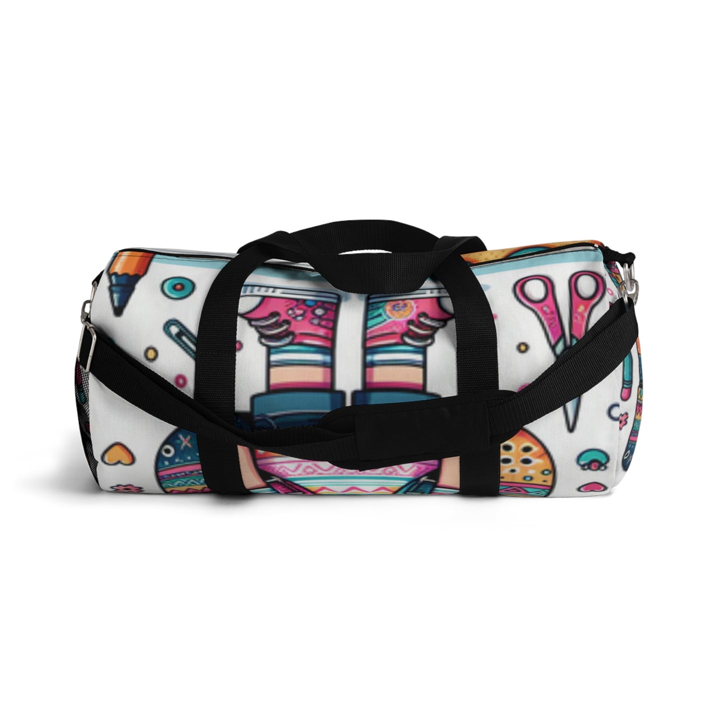 Cute Cartoon Duffel Bag, Gym Tote, Travel Luggage, Sports Bag, Weekender Bag, Fun Design