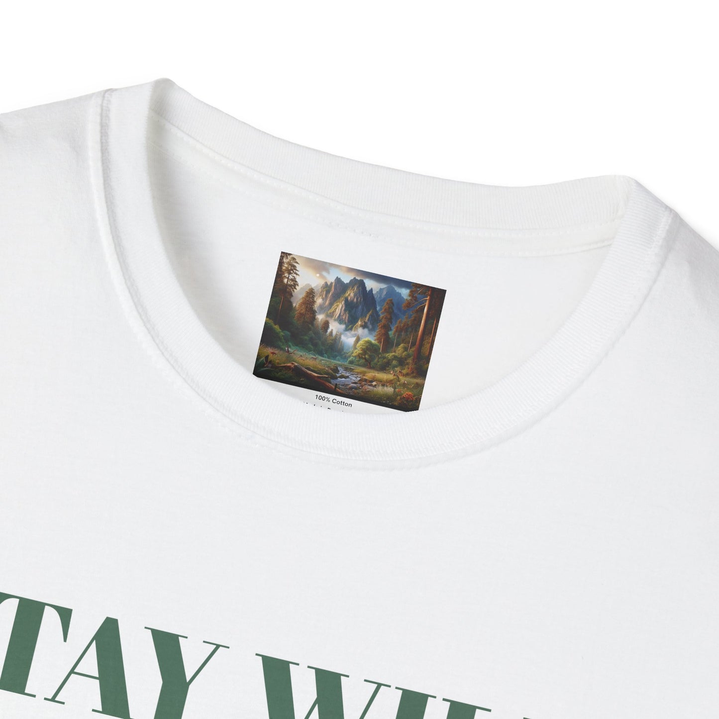 Nature Landscape T-Shirt, Unisex Softstyle Tee, Outdoor Adventure Shirt, Gift for Nature Lovers, Hiking Apparel, Travel T-Shirt