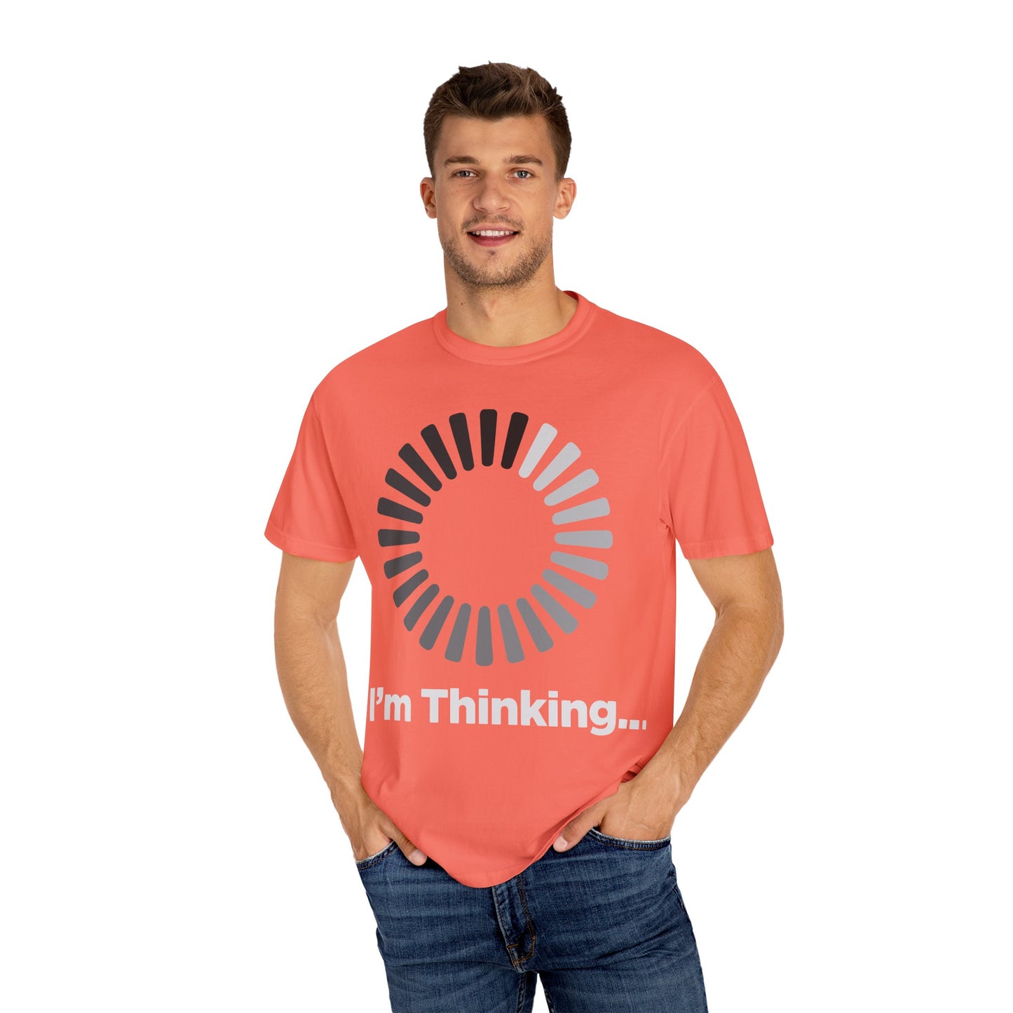 Thinking Graphic T-Shirt - Unisex Garment-Dyed Tee