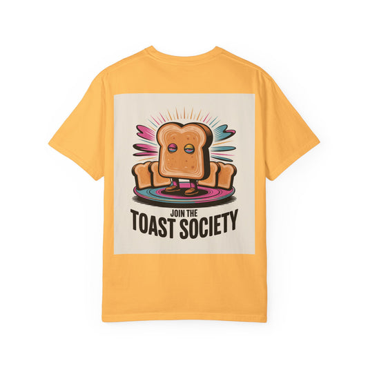 Toast Society Graphic Tee, Fun Unisex T-Shirt for Food Lovers, Perfect Gift for Bread Enthusiasts & Casual Wear - Toddcraft