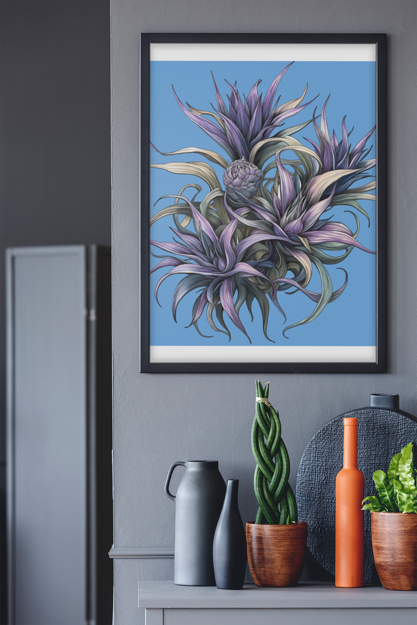 Fine Art Posters with Giclée print on gallery-grade 220 gsm paper and matte finish, displayed on a wall.
