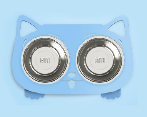 Anti-falling Cat Dog Feeding Water Bowl - Stainless Steel