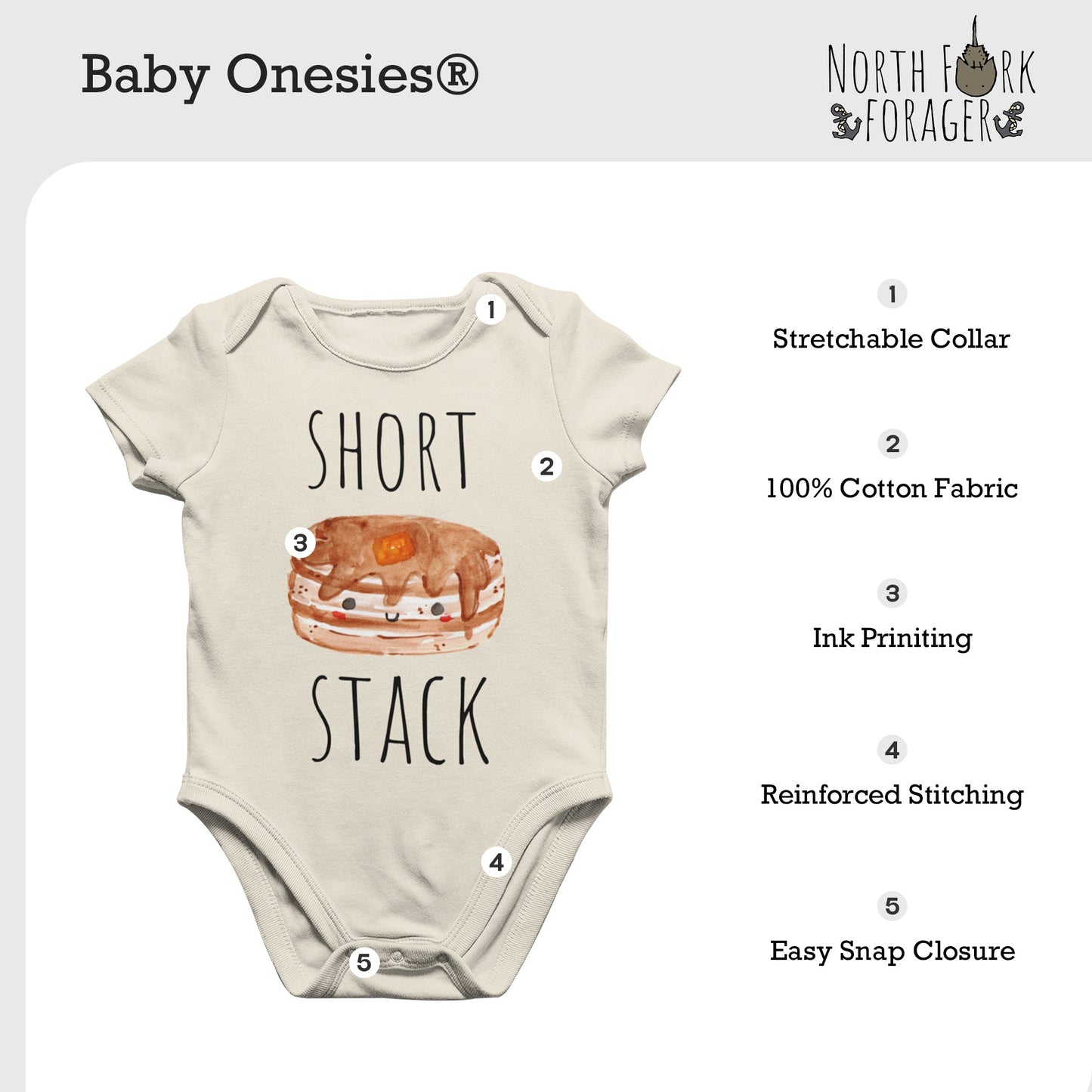 Little Chicken Nugget - Baby Boy Girl Clothes Infant Bodysuit Funny Cu