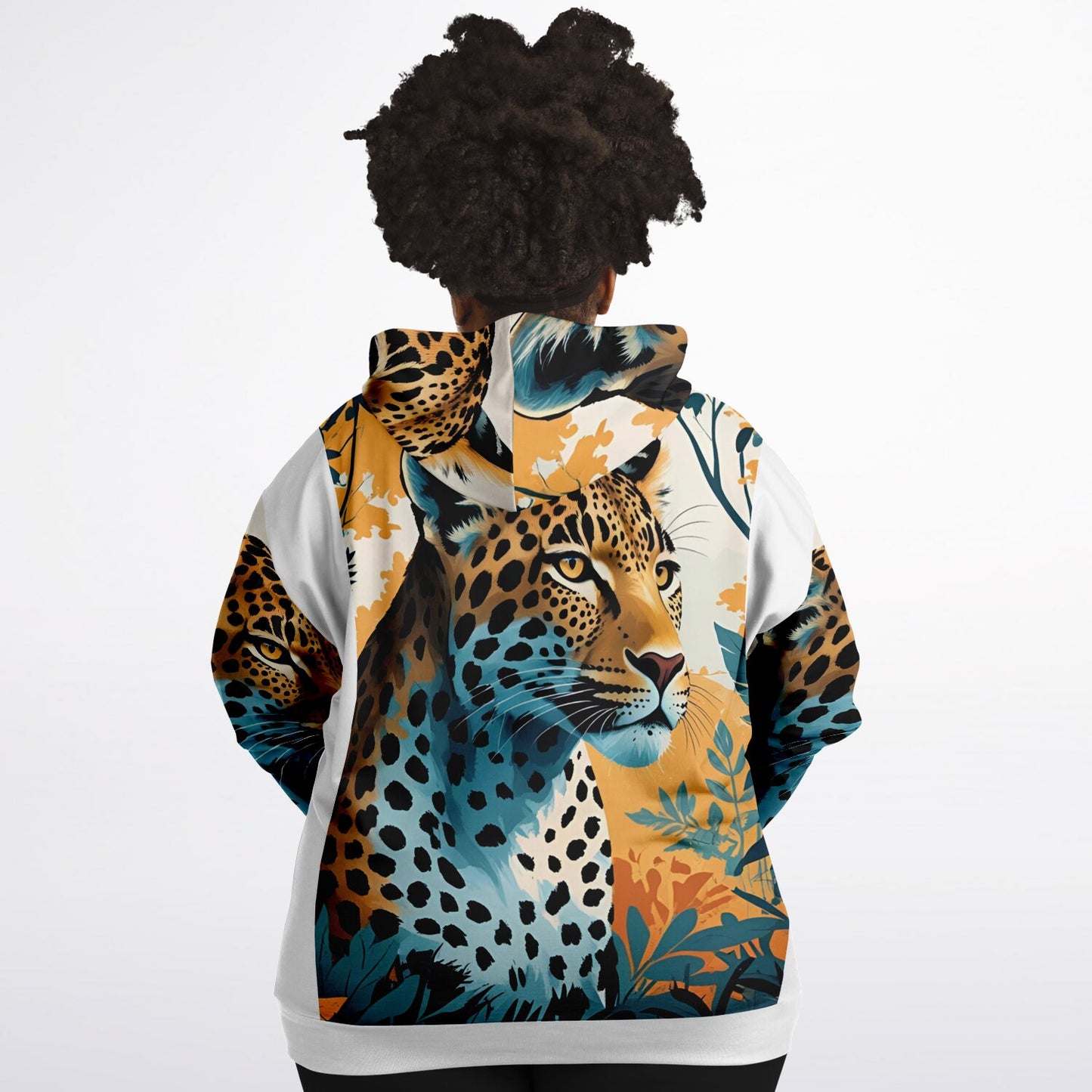 Bengal Tiger AOP Athletic Plus-Size Zip Hoodie – Bold & Stylish Performance Wear