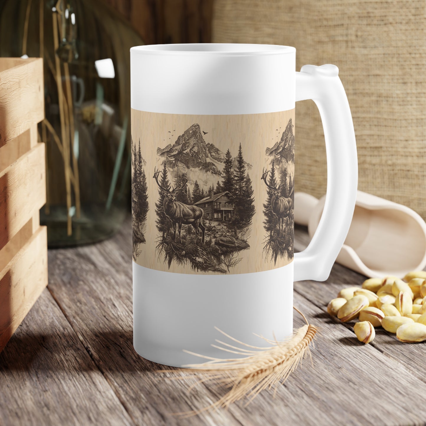 Frosted Glass Beer Mug - 16oz | Stylish & Durable | Perfect for Beer Enthusiasts