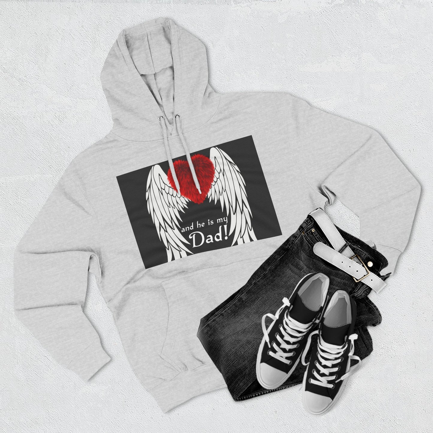 Heartfelt Dad Memorial Hoodie, Comfort Wear, Grief Support, Dad Tribute, Gift for Father's Day, Sympathy Gift