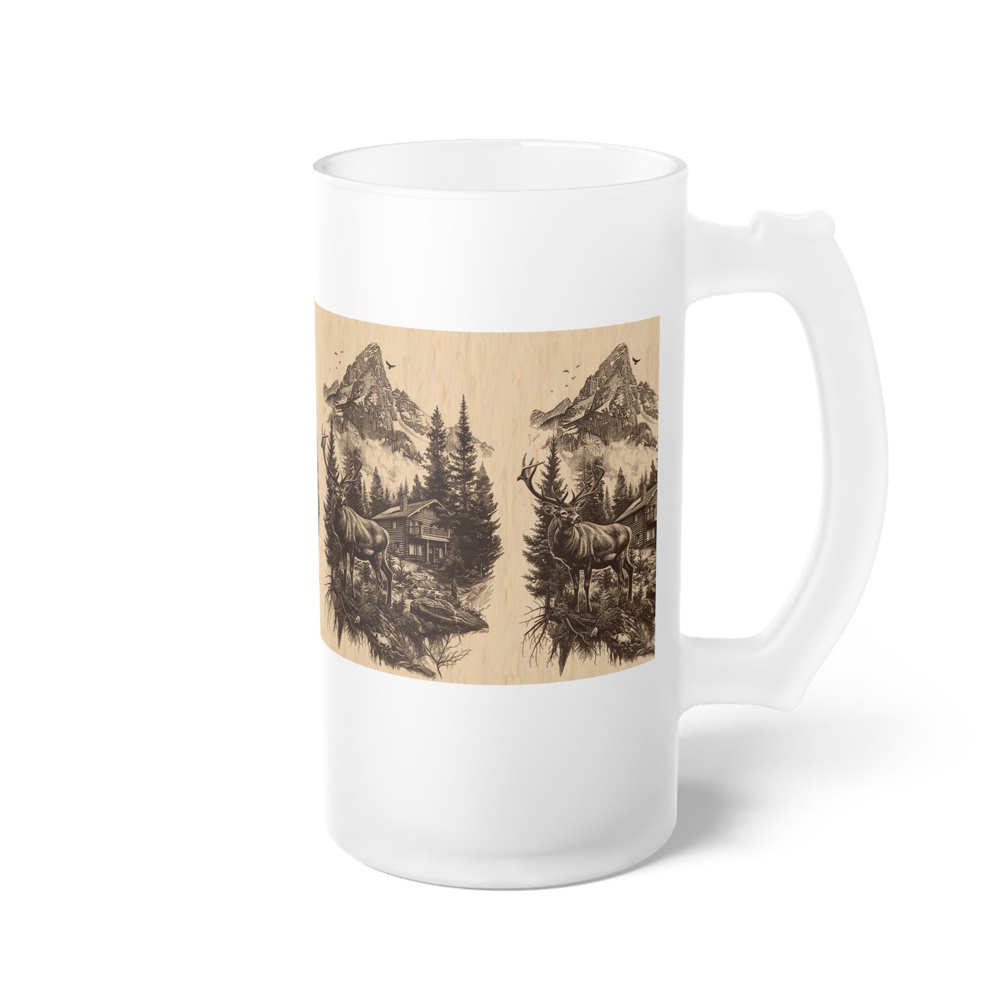 Frosted Glass Beer Mug - 16oz | Stylish & Durable | Perfect for Beer Enthusiasts