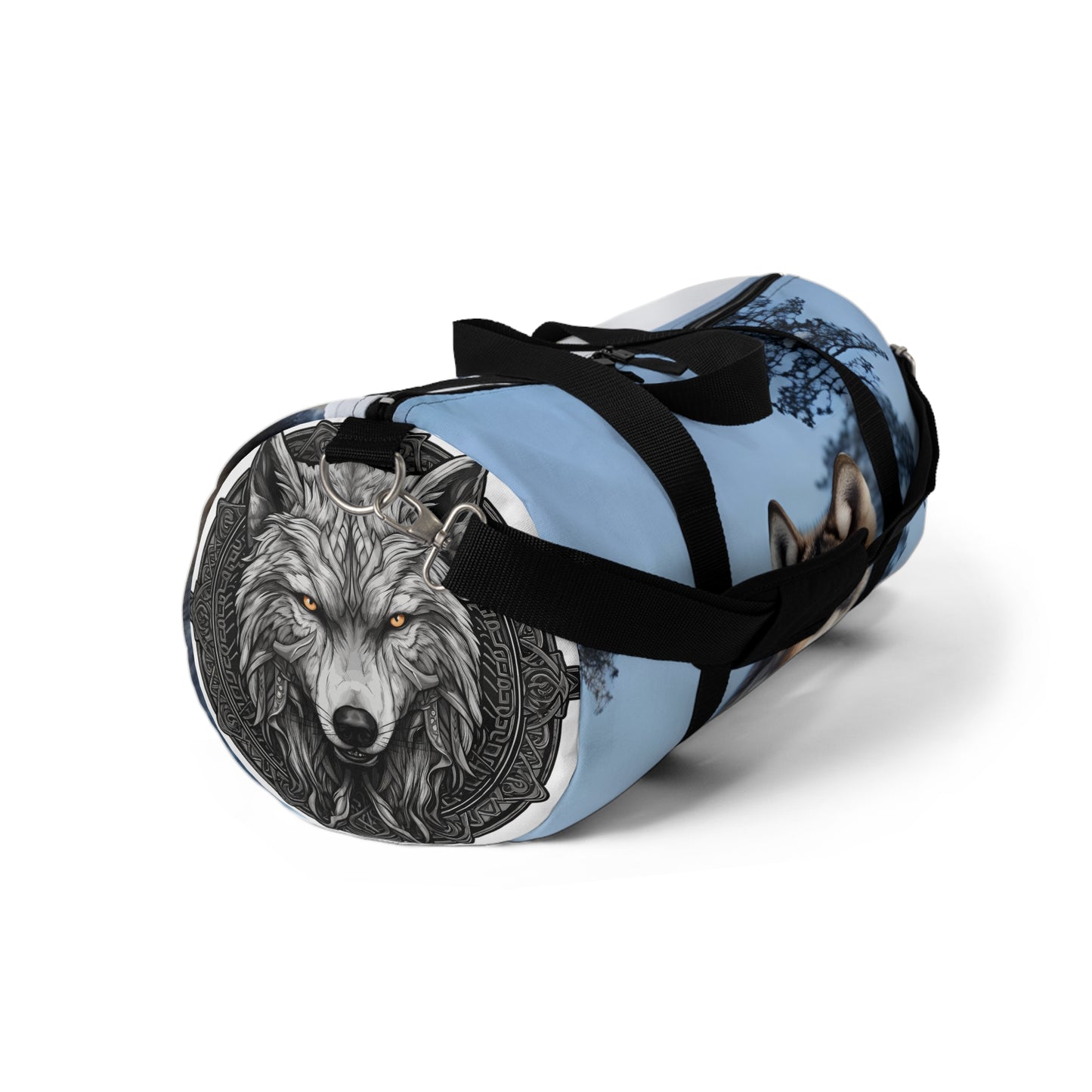 Wolf Print Duffel Bag, Travel Bag, Gym Bag, Weekend Bag, Pet Lover Gift, Wilderness Adventure Gear