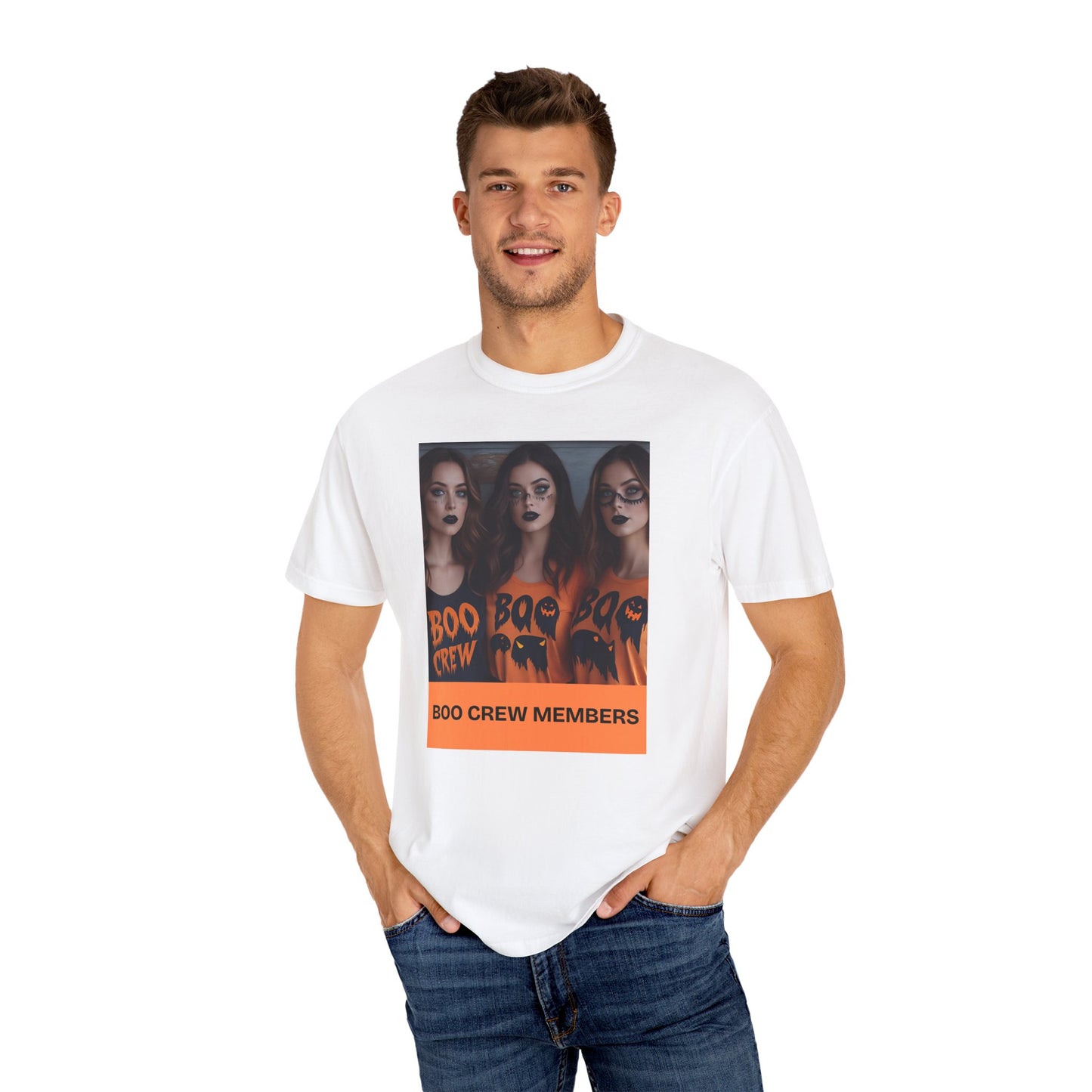Boo Crew T-Shirt, Halloween Costume, Unisex Tee, Fall Fashion, Spooky Party Apparel, Gift for Halloween Lovers