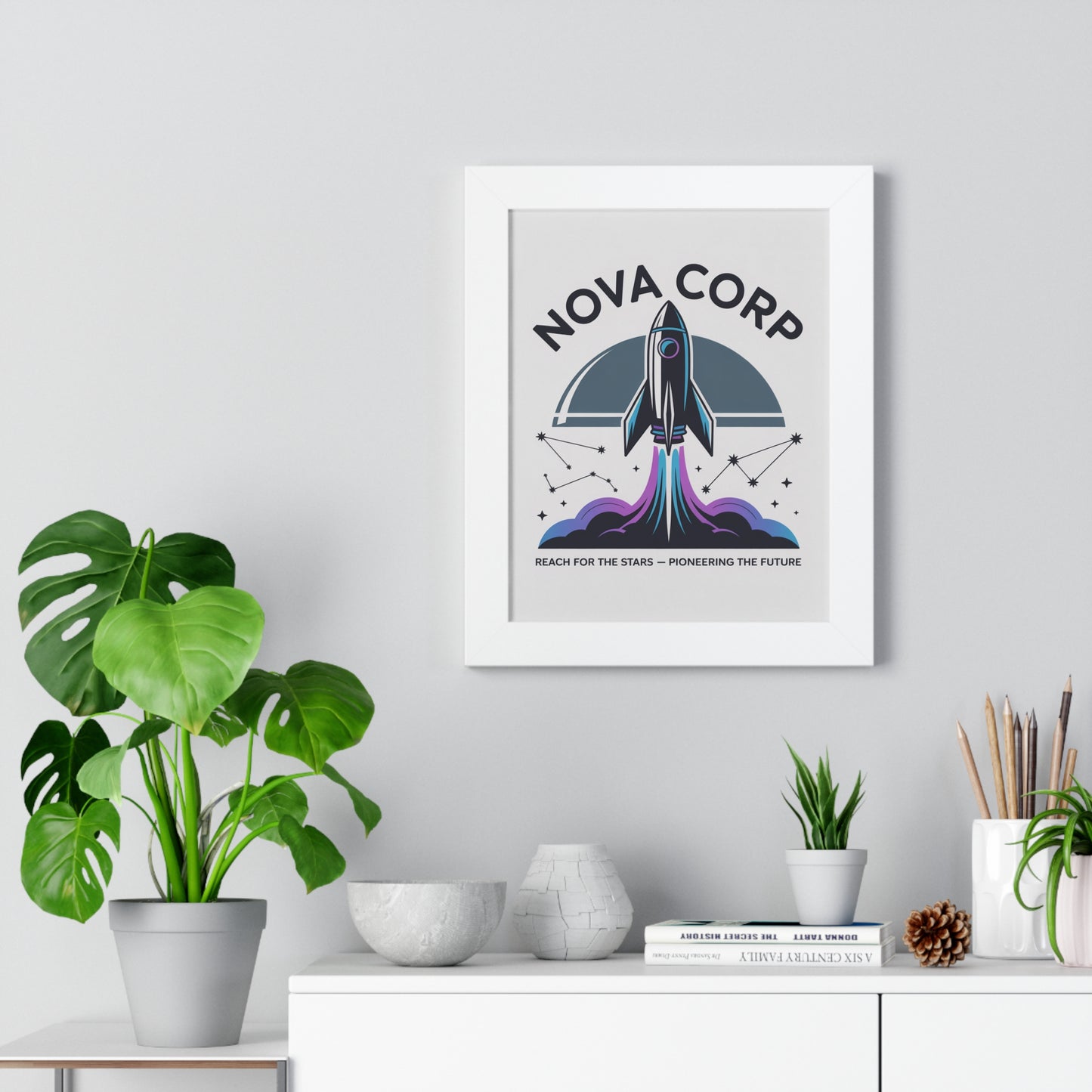 Retro Space Exploration Poster, Wall Art, Home Decor, Gift for Dreamers, Kids Room, Office Decor, Space Theme - Toddcraft