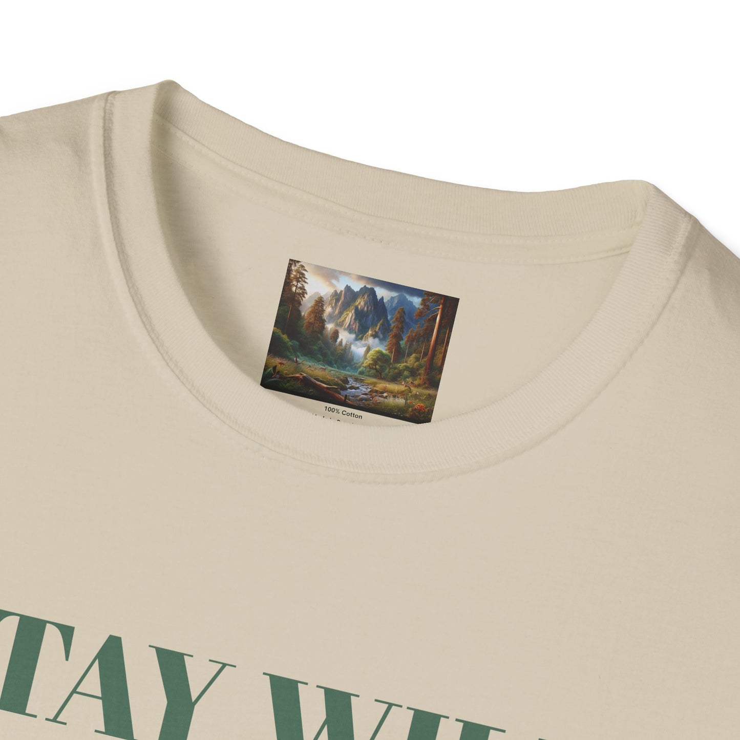 Nature Landscape T-Shirt, Unisex Softstyle Tee, Outdoor Adventure Shirt, Gift for Nature Lovers, Hiking Apparel, Travel T-Shirt