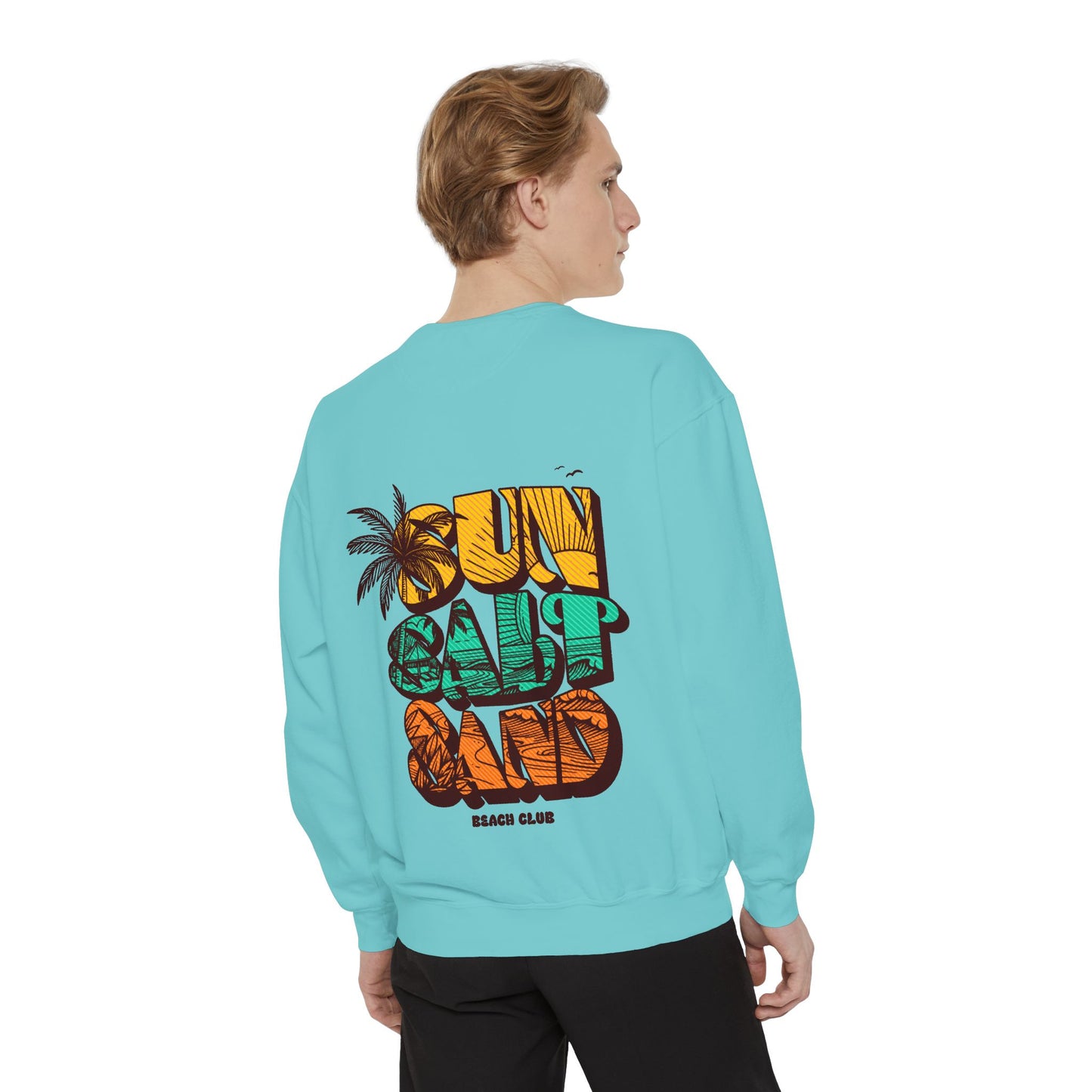 Beach Vibes Sweatshirt | Sun Salt Sand | Unisex Hoodie for Summer, Vacation, Gift, Beach Lovers, Casual Wear