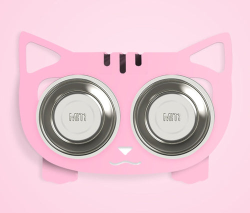 Anti-falling Cat Dog Feeding Water Bowl - Stainless Steel