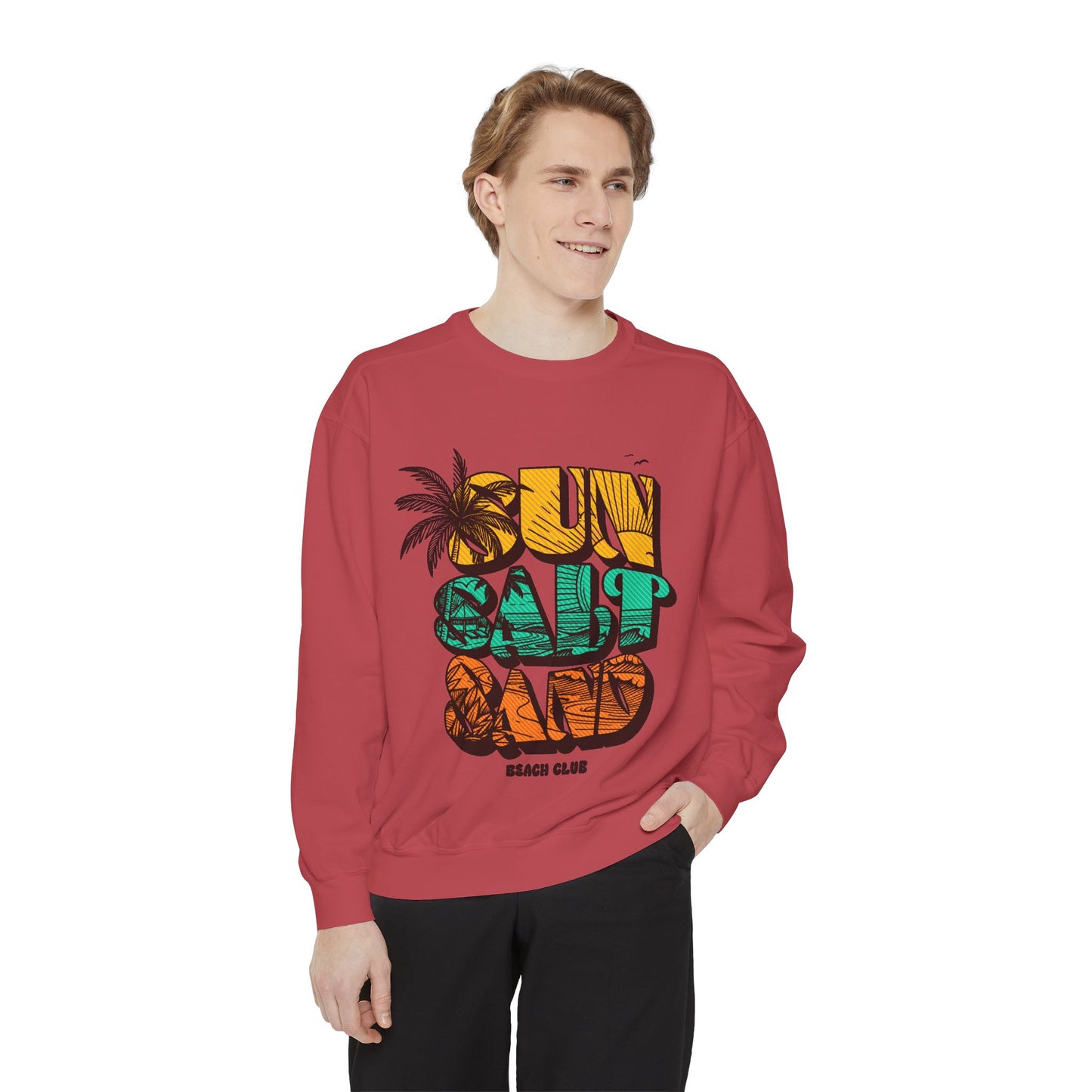 Beach Vibes Sweatshirt | Sun Salt Sand | Unisex Hoodie for Summer, Vacation, Gift, Beach Lovers, Casual Wear