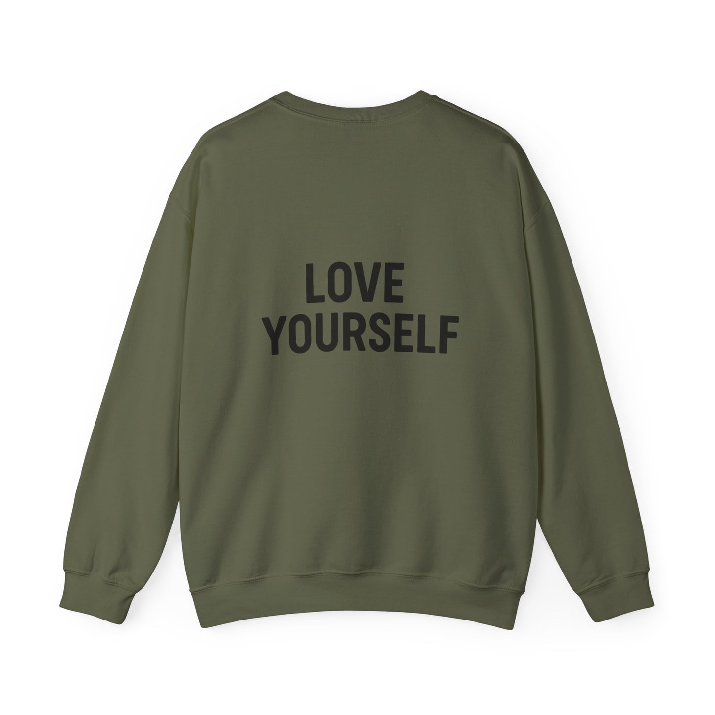 Love Yourself Sweatshirt, Unisex Crewneck, Inspirational Gift, Self-Love Apparel, Cozy Casual Wear, Perfect for Any Occasion