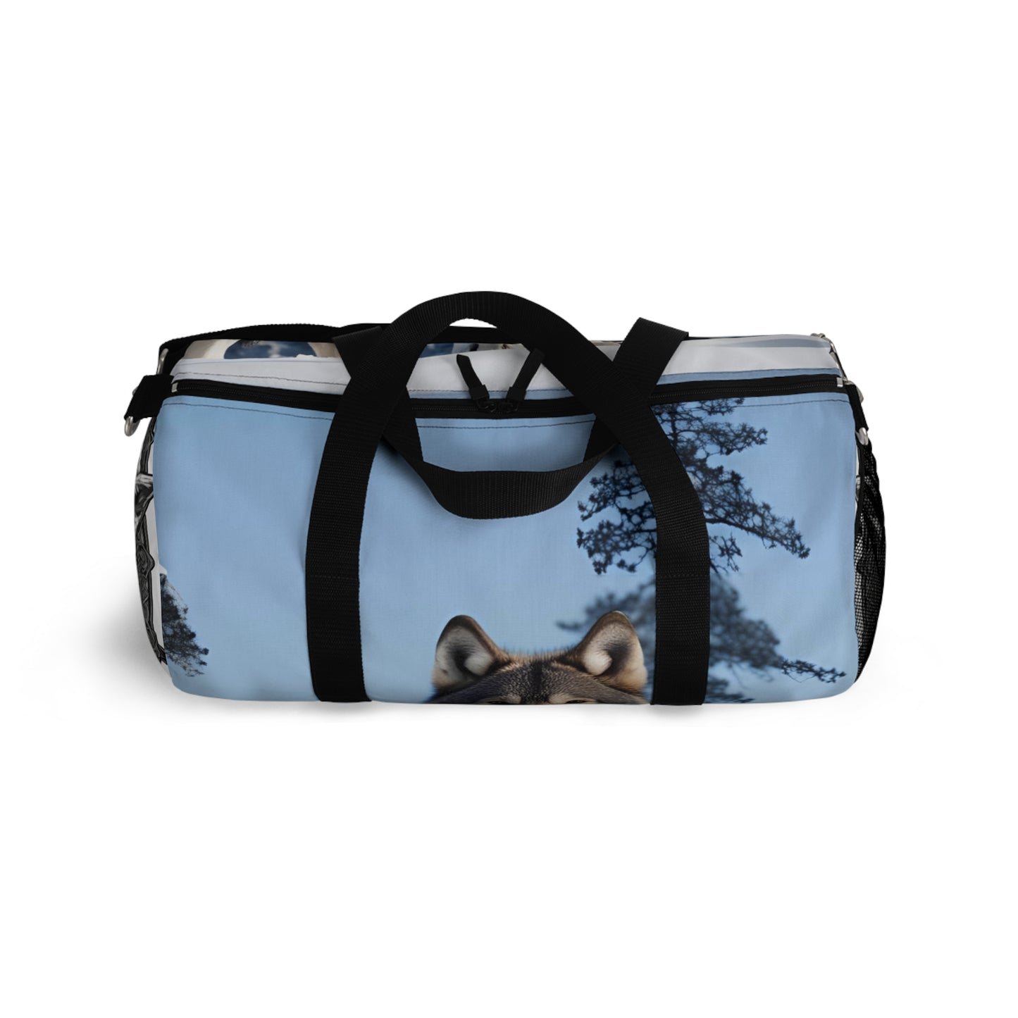 Wolf Print Duffel Bag, Travel Bag, Gym Bag, Weekend Bag, Pet Lover Gift, Wilderness Adventure Gear