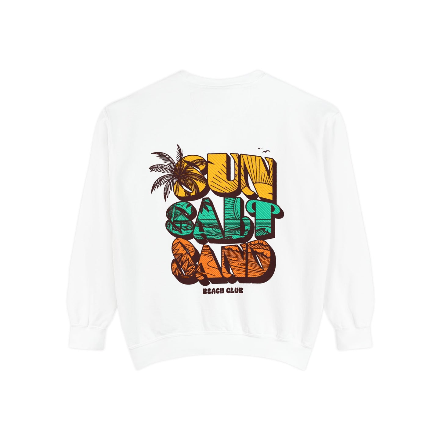 Beach Vibes Sweatshirt | Sun Salt Sand | Unisex Hoodie for Summer, Vacation, Gift, Beach Lovers, Casual Wear