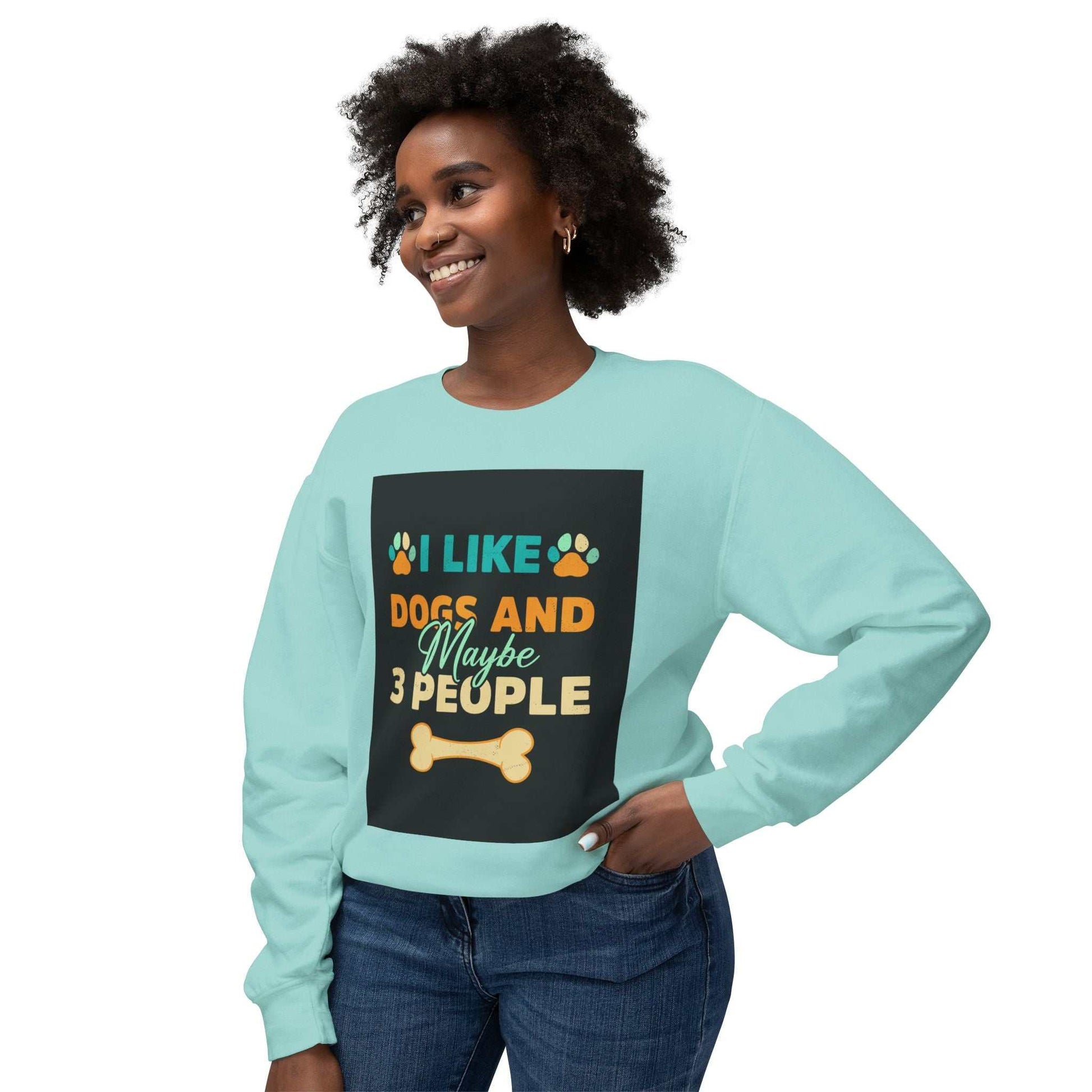 Unisex Lightweight Crewneck Sweatshirt made from soft ring-spun cotton, featuring relaxed fit and sustainable materials.