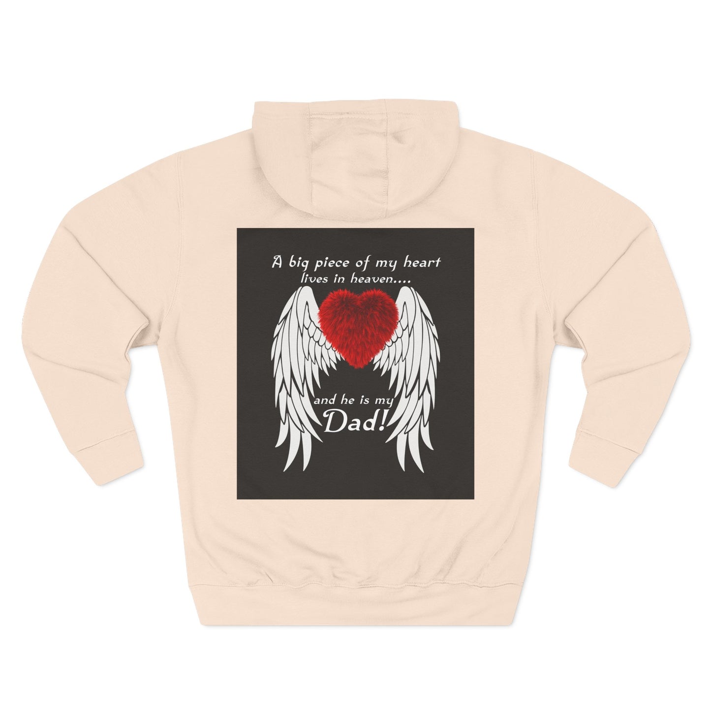 Heartfelt Dad Memorial Hoodie, Comfort Wear, Grief Support, Dad Tribute, Gift for Father's Day, Sympathy Gift
