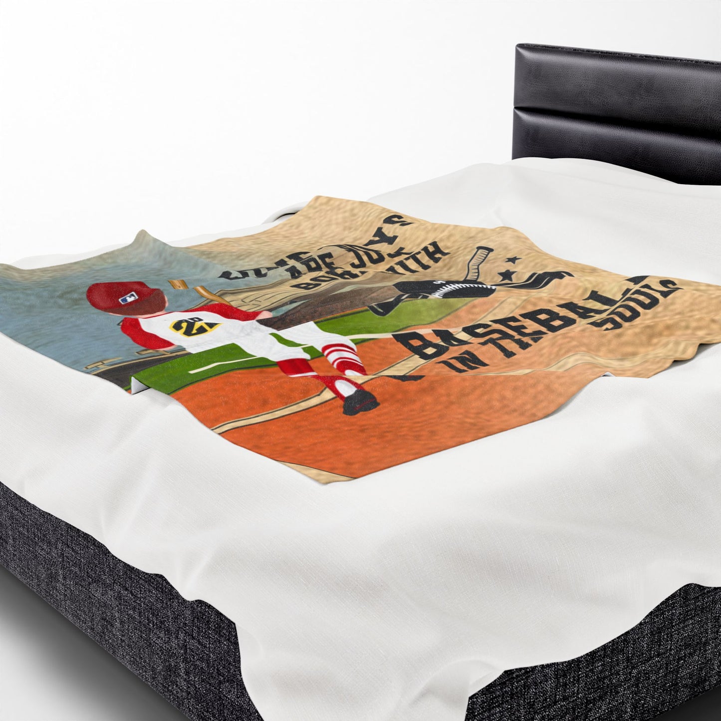 Baseball Velveteen Plush Blanket - Sports Themed Throw for Boys