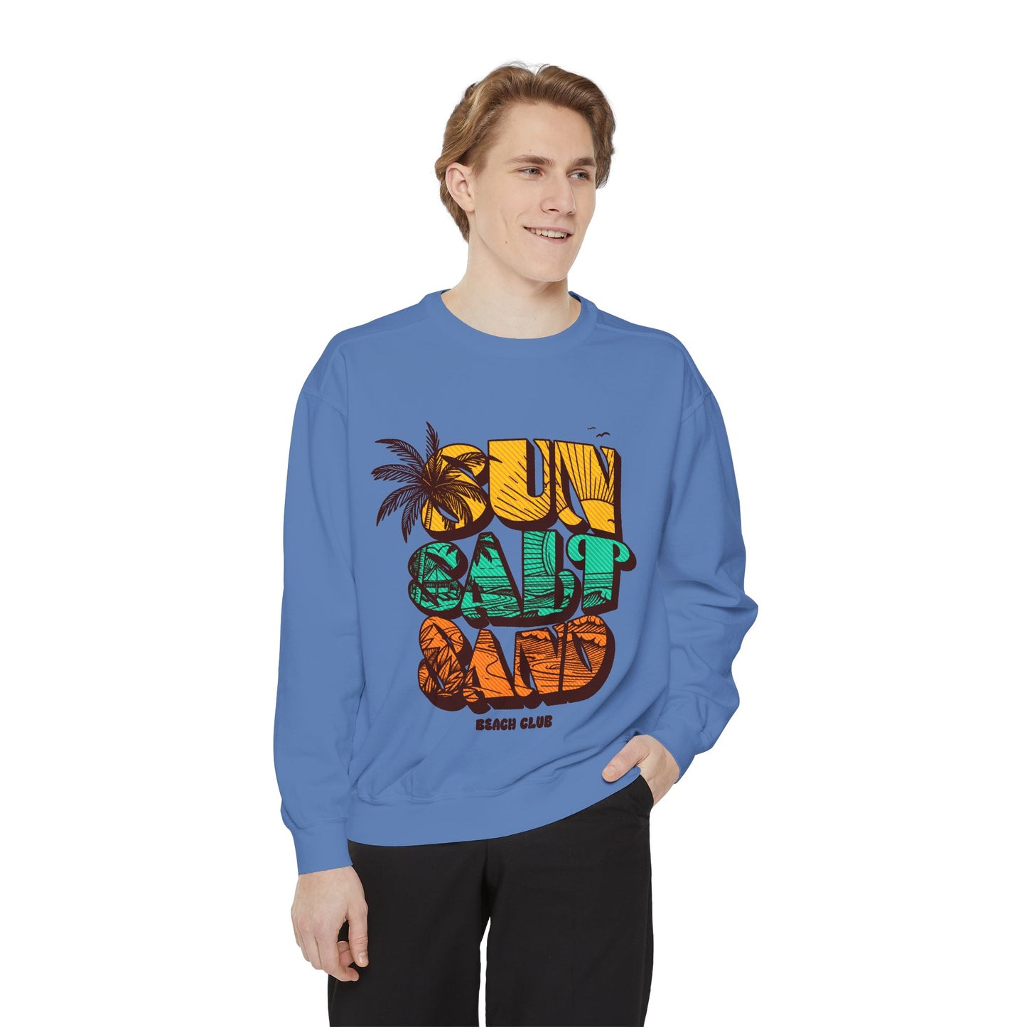 Beach Vibes Sweatshirt | Sun Salt Sand | Unisex Hoodie for Summer, Vacation, Gift, Beach Lovers, Casual Wear