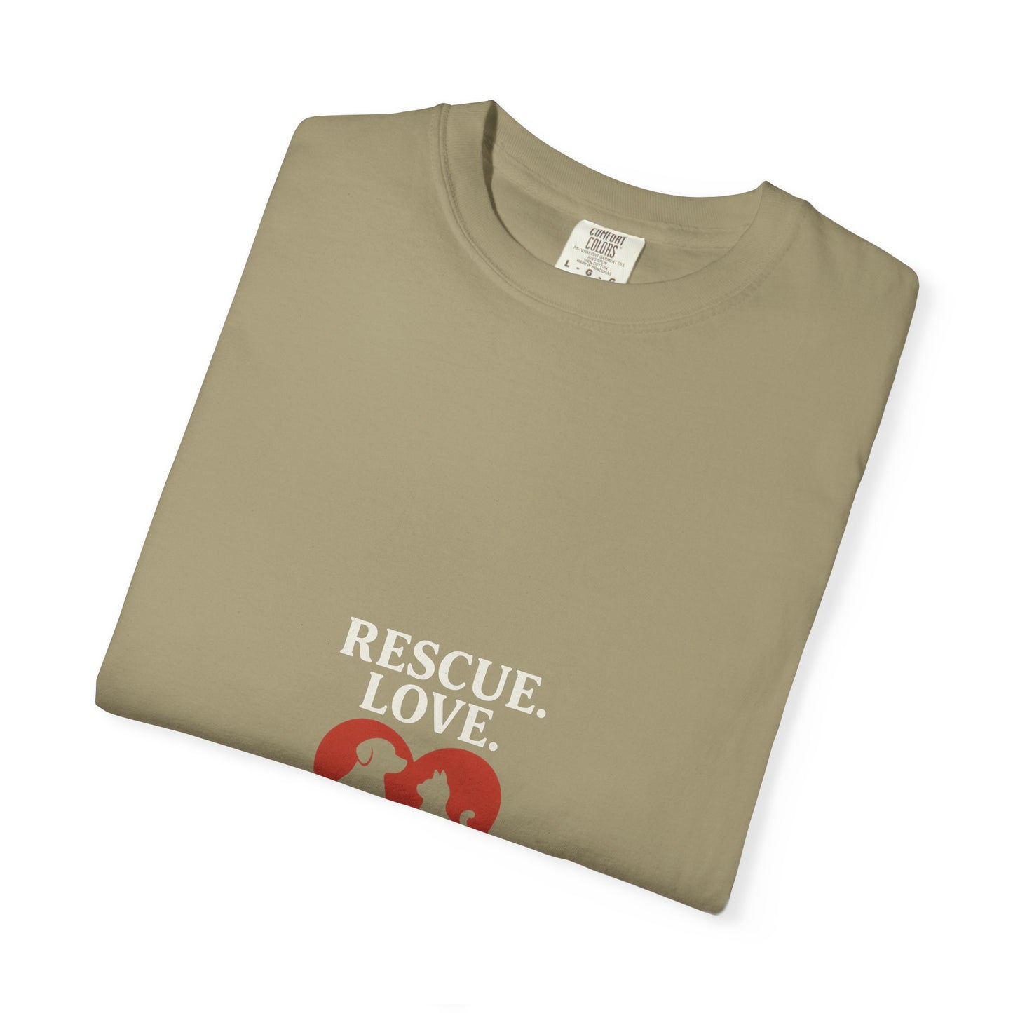 Dog Lover Unisex T-shirt - 'Rescue | Repeat' Shirt for Animal Rights Advocates, Gifts for Pet Owners, Casual Wear, Eco-Friendly Fashion - Toddcraft