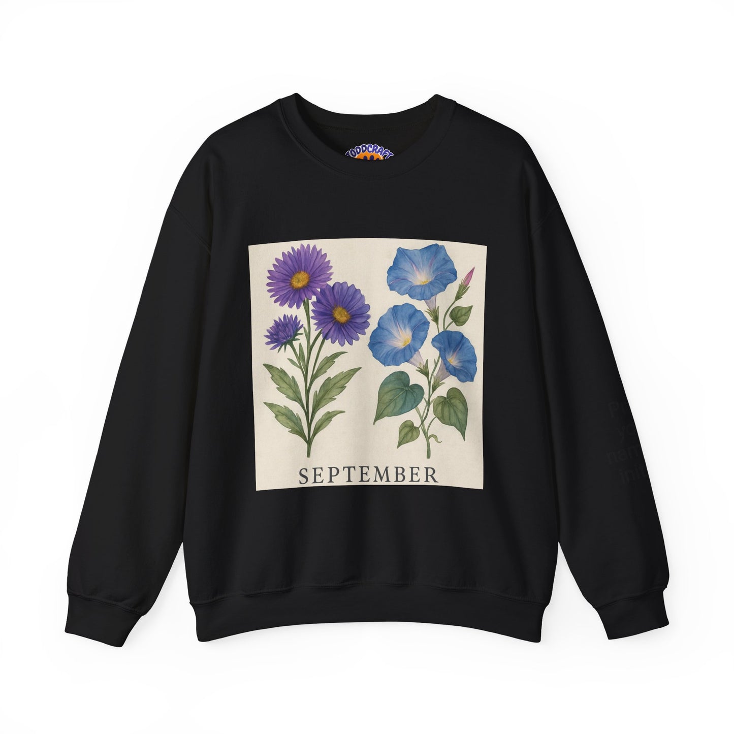 Personalized Crewneck Sweatshirt with Initials - Custom Unisex Pullover