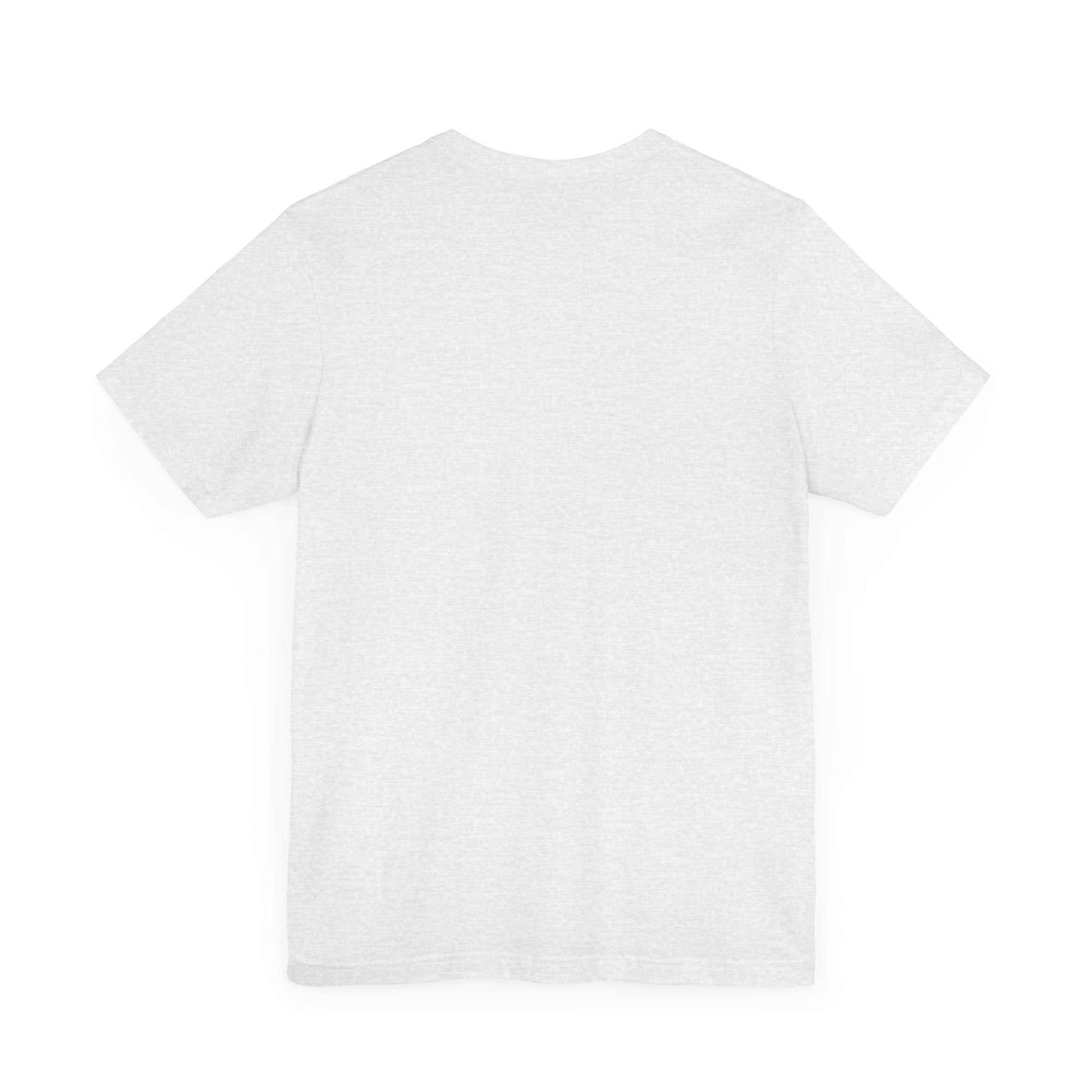 Unisex Jersey Short Sleeve Tee in soft cotton with ribbed knit collar.