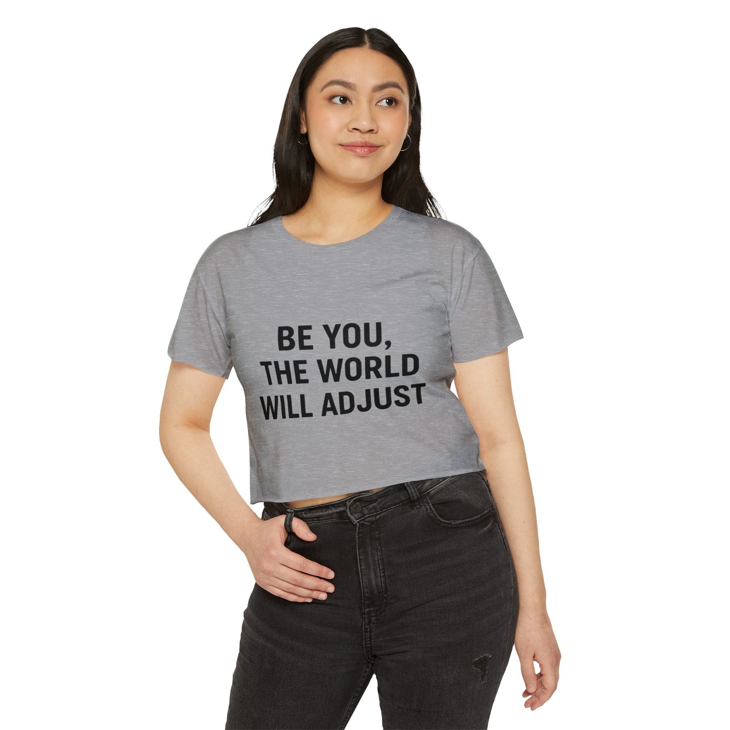 Women's Affirmation Crop Top, Trendy Summer Top, Festival Wear, Inspirational Fashion, Casual Chic, Gift for Her