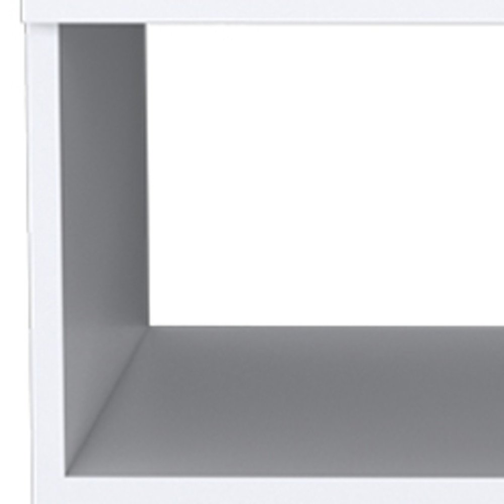 White Wood One Drawer Nightstand - 20" | Bedroom Furniture