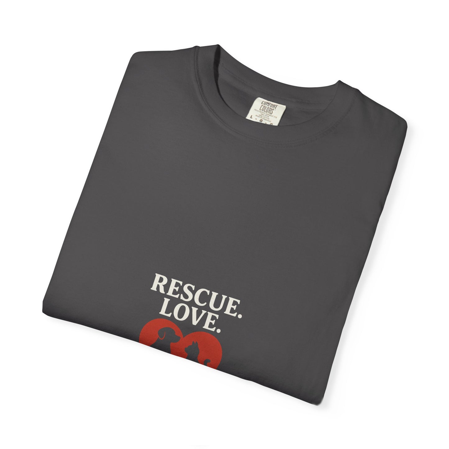Dog Lover Unisex T-shirt - 'Rescue | Repeat' Shirt for Animal Rights Advocates, Gifts for Pet Owners, Casual Wear, Eco-Friendly Fashion - Toddcraft