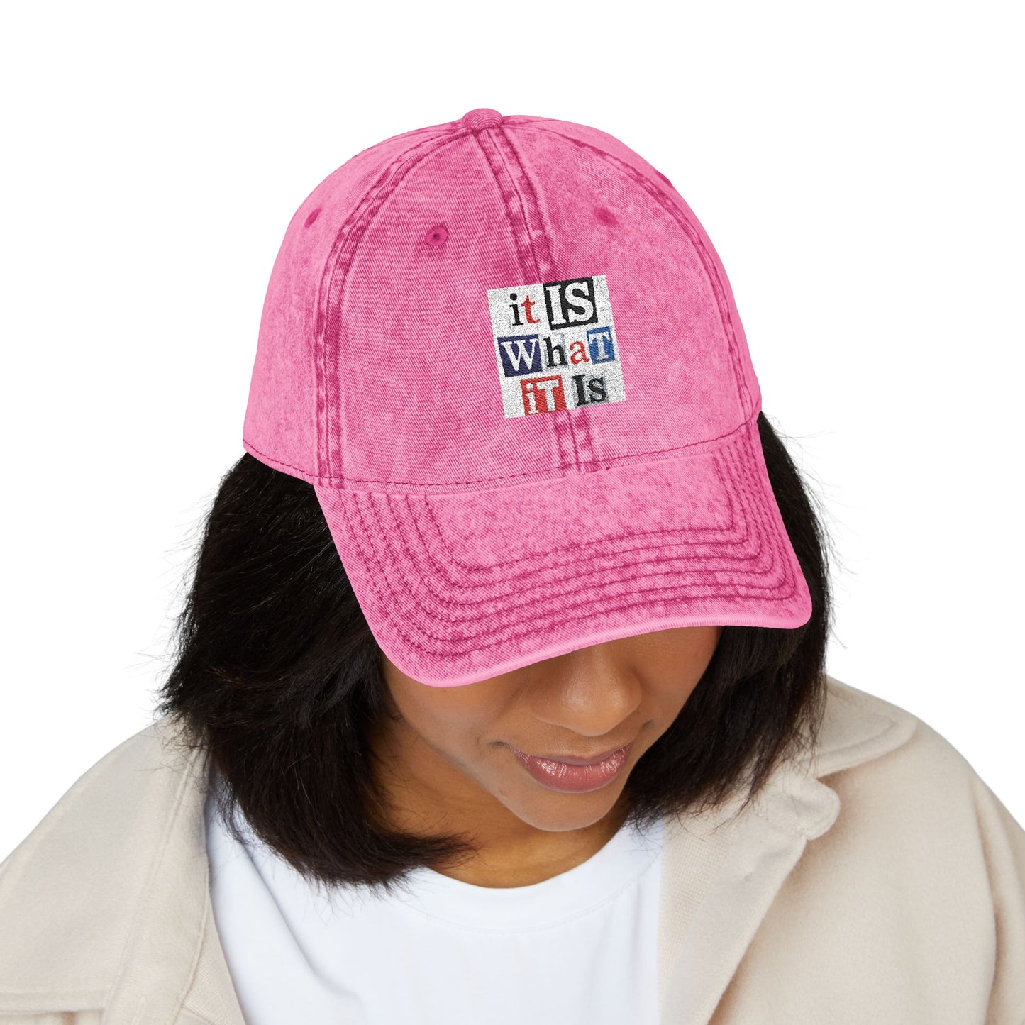 Vintage Embroidered Cap - Casual Style Hat