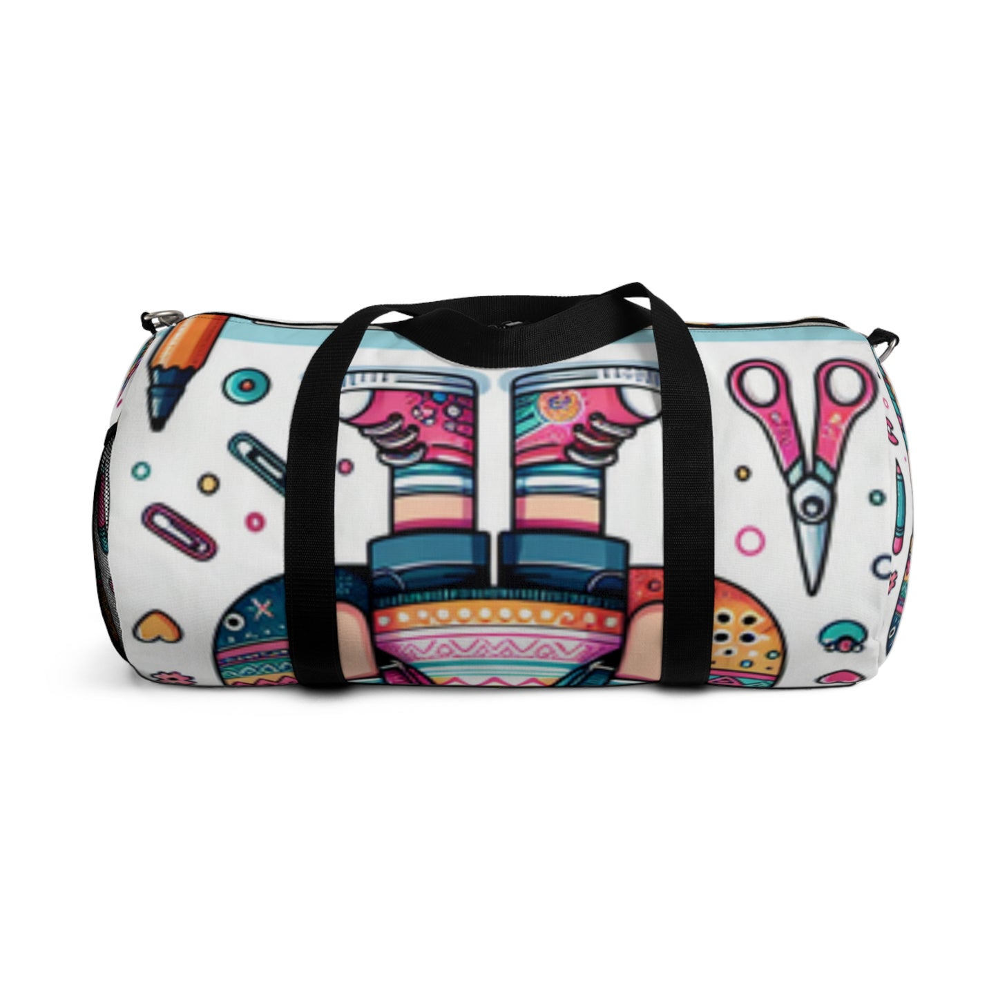 Cute Cartoon Duffel Bag, Gym Tote, Travel Luggage, Sports Bag, Weekender Bag, Fun Design