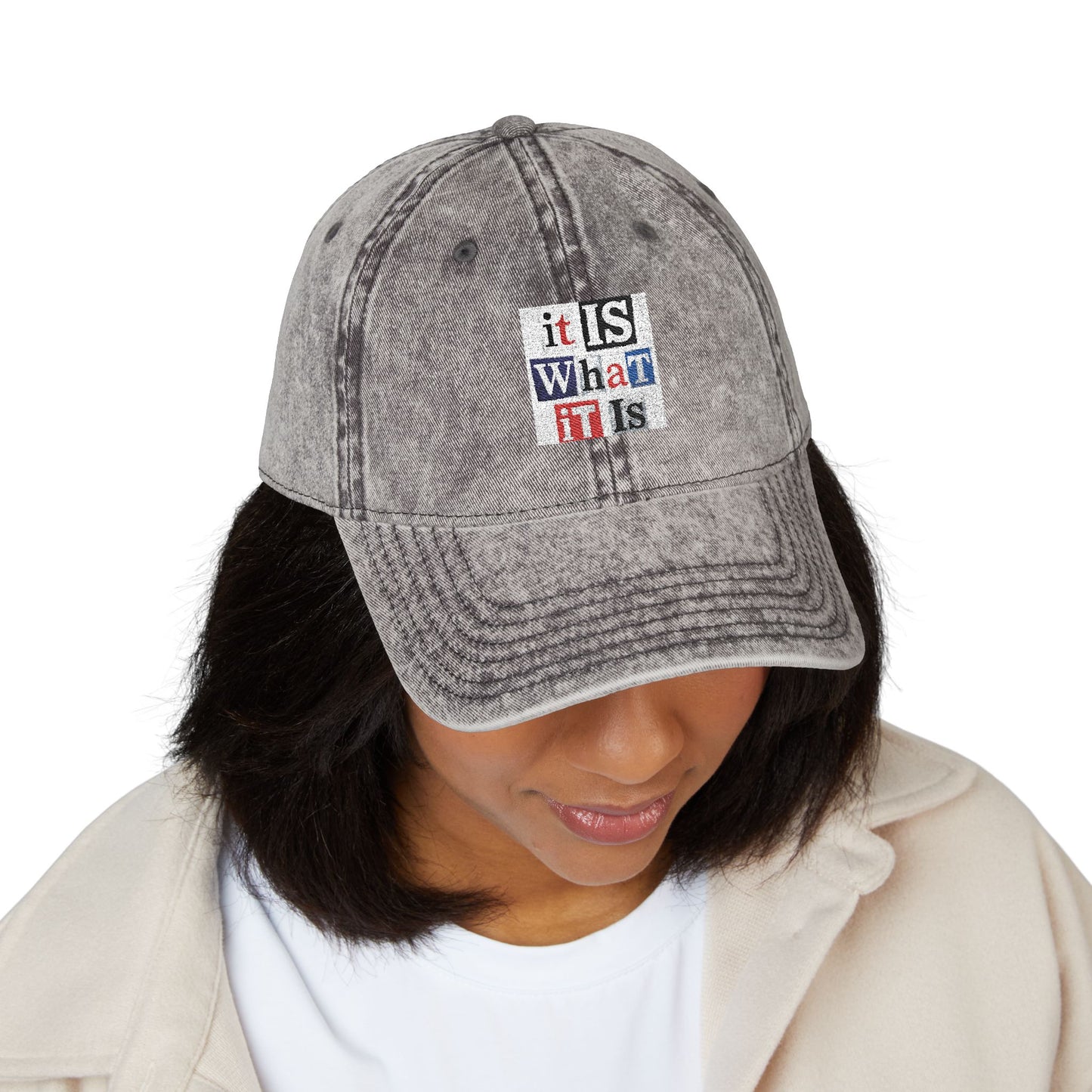 Vintage Embroidered Cap - Casual Style Hat