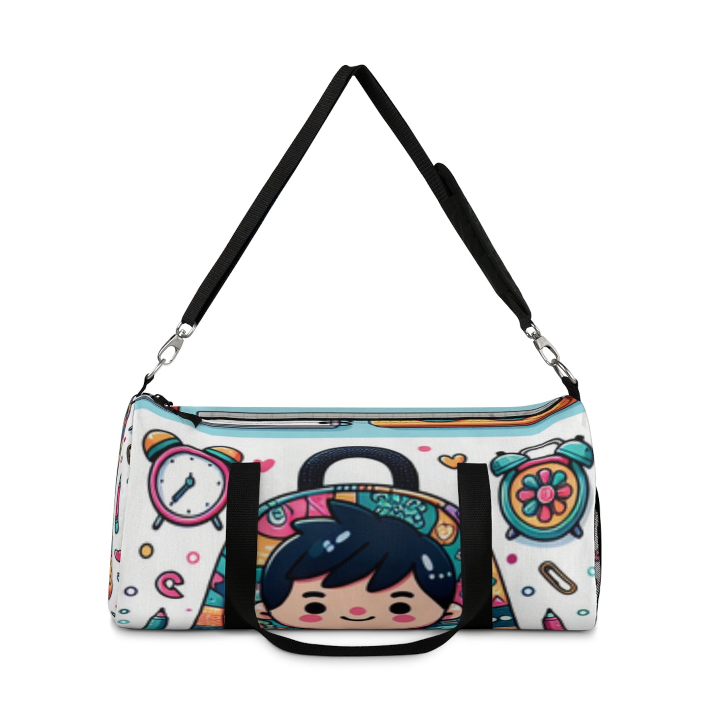 Cute Cartoon Duffel Bag, Gym Tote, Travel Luggage, Sports Bag, Weekender Bag, Fun Design