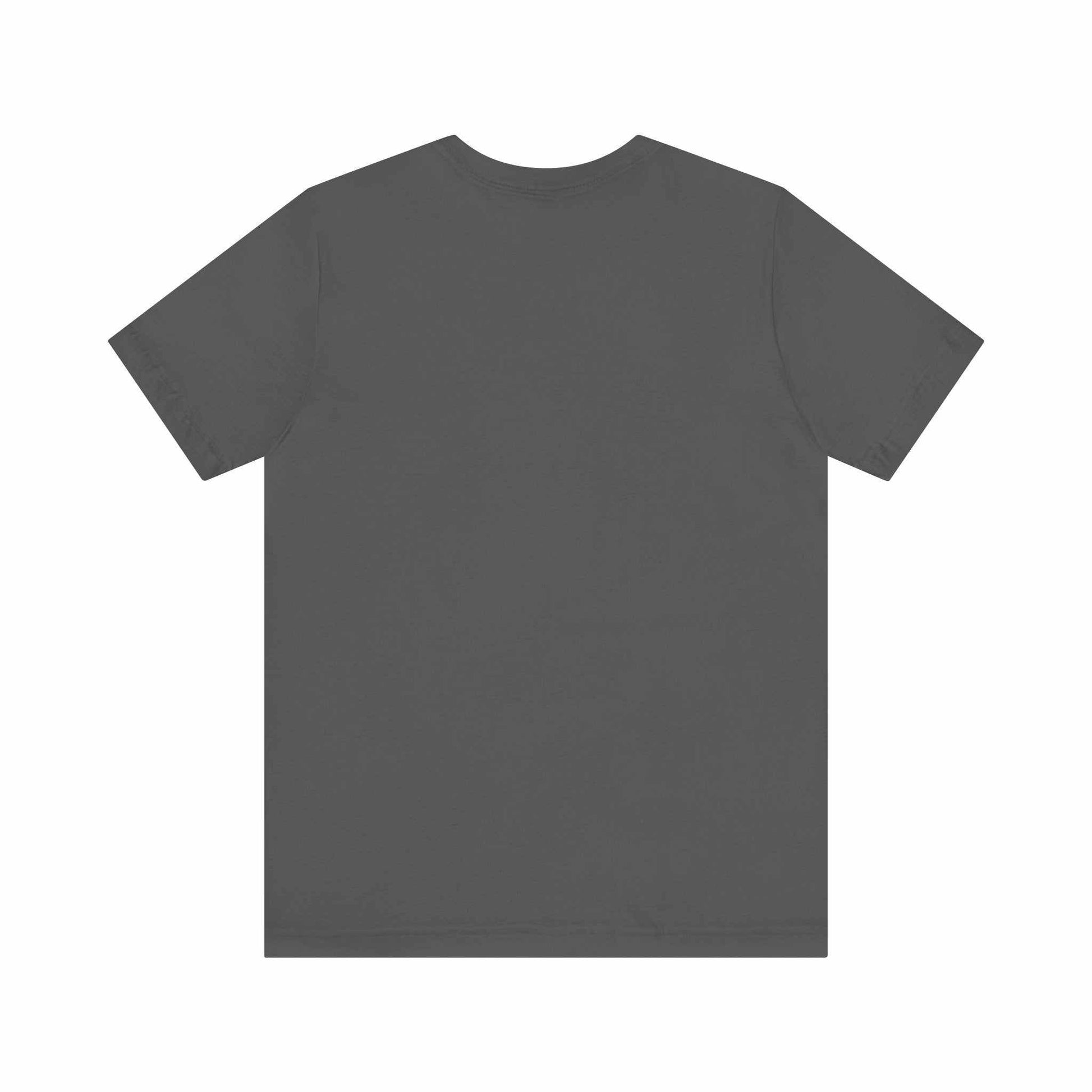 Unisex Jersey Short Sleeve Tee in dark gray, classic fit, breathable soft cotton.