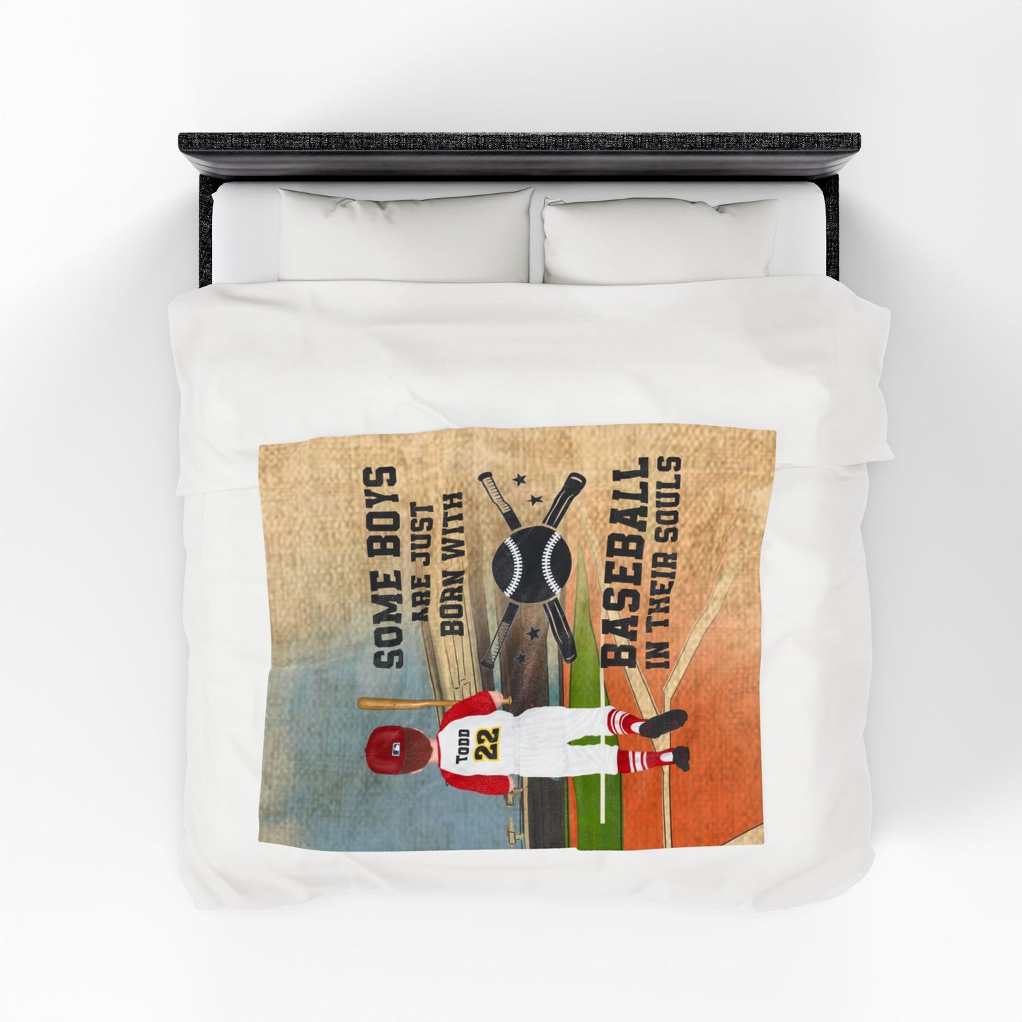 Baseball Velveteen Plush Blanket - Sports Themed Throw for Boys
