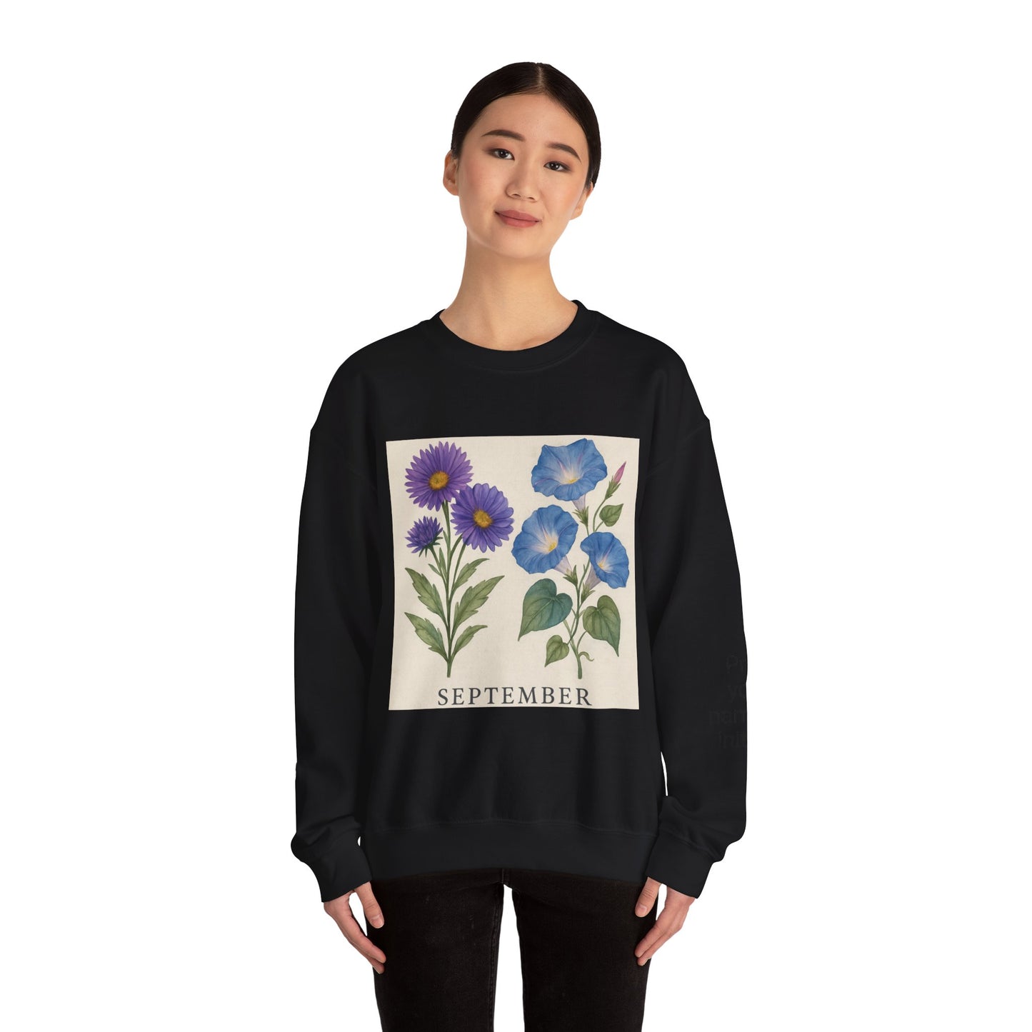 Personalized Crewneck Sweatshirt with Initials - Custom Unisex Pullover
