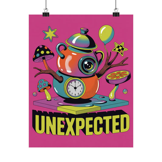 Colorful Art Poster, Bold Wall Decor, Fun Home Decoration, Whimsical Gift, Unique Art Print, Unexpected Design - Toddcraft