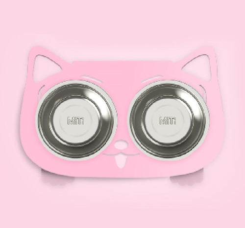Anti-falling Cat Dog Feeding Water Bowl - Stainless Steel