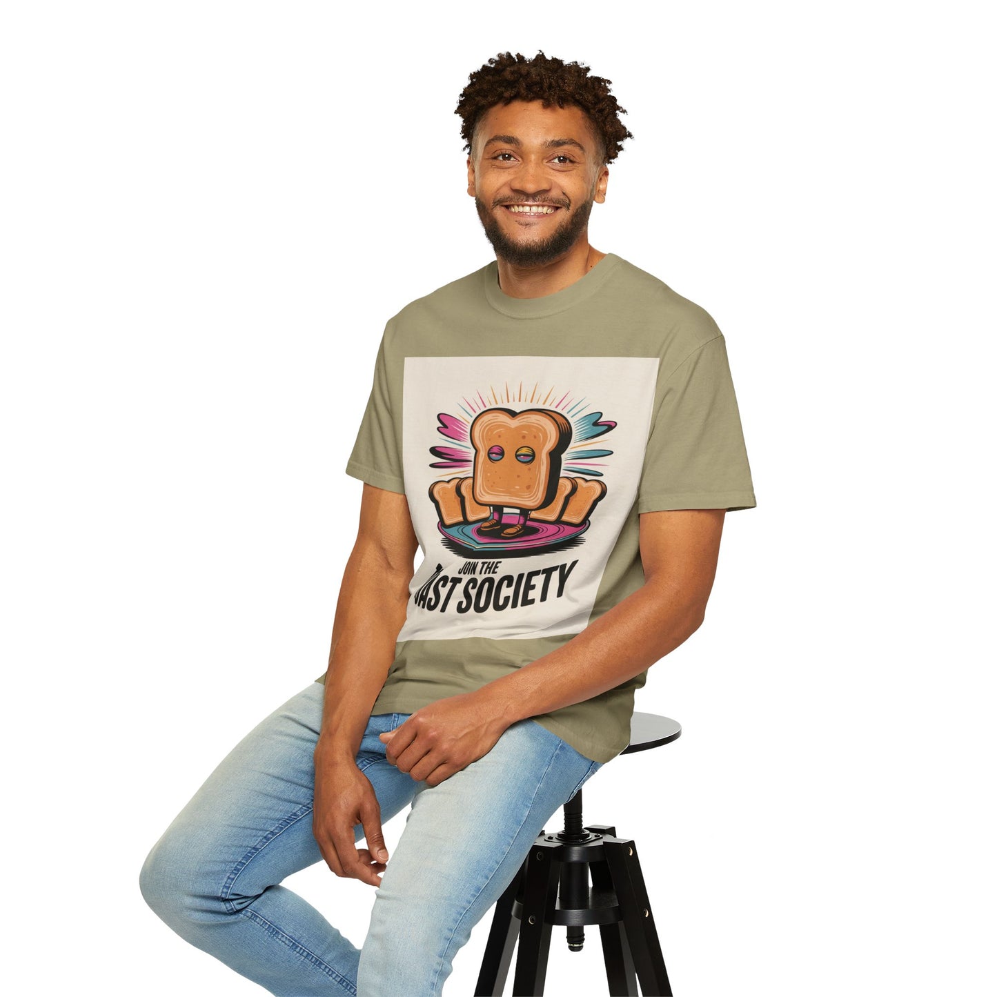 Toast Society Graphic Tee, Fun Unisex T-Shirt for Food Lovers, Perfect Gift for Bread Enthusiasts & Casual Wear - Toddcraft
