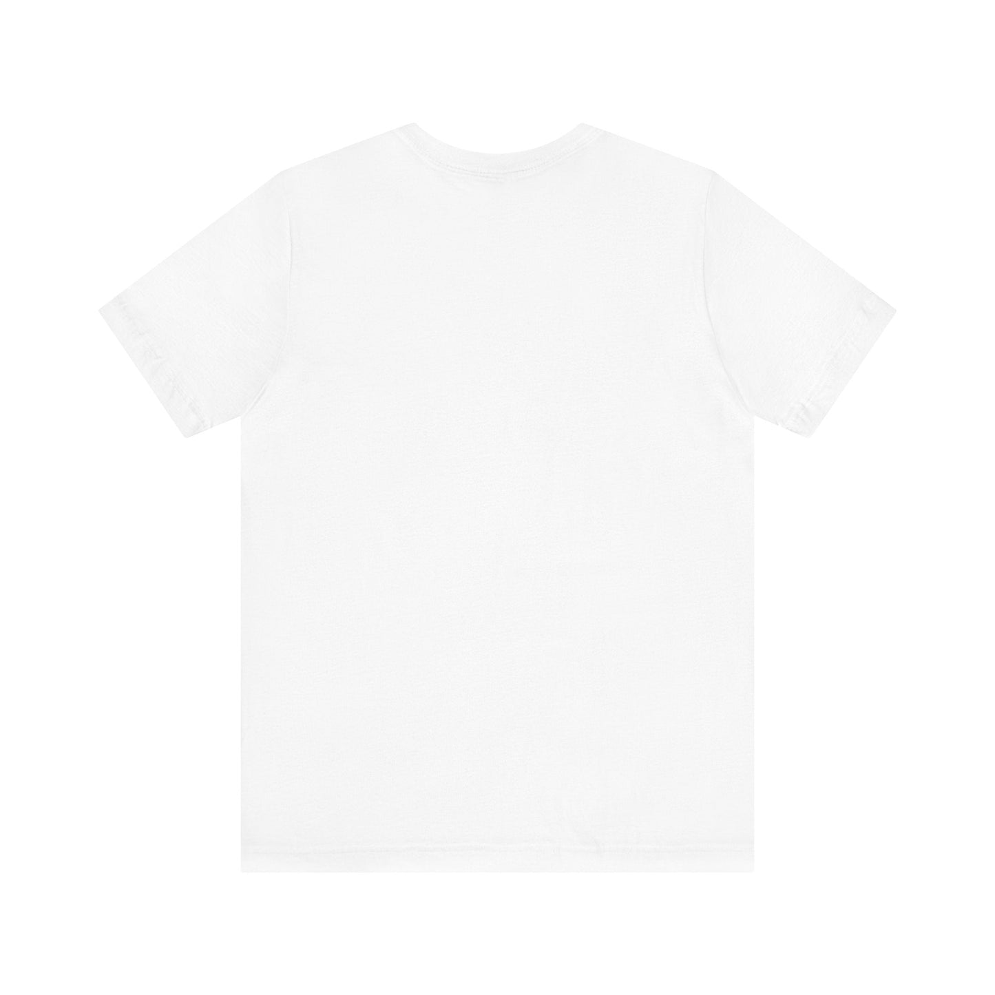 Spring Bunny Short Sleeve Tee, white, back view, crafted from 100% Airlume cotton, ideal for Easter and spring events.